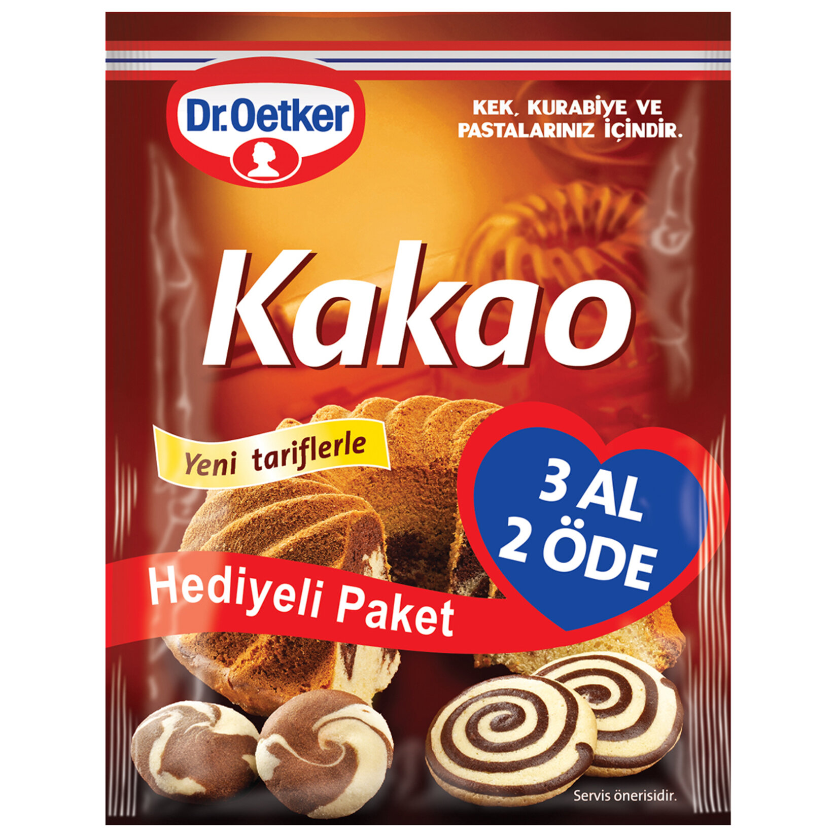 Dr. Oetker Kakao 50G (2 X 25G)+ Kakao 25G Hediye