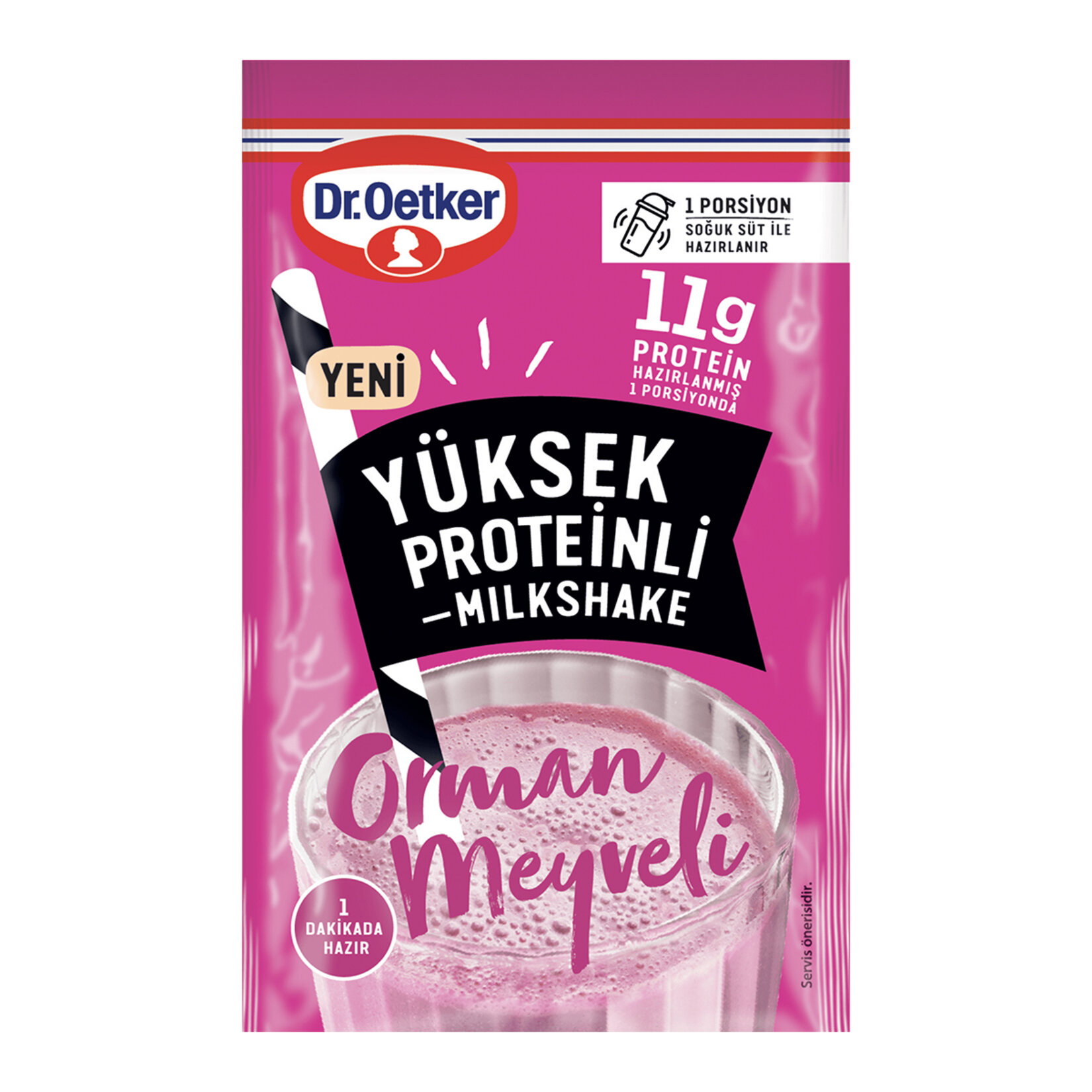 Dr.Oetker Orman Meyveli Yüksek Proteinli Milkshake 15 G