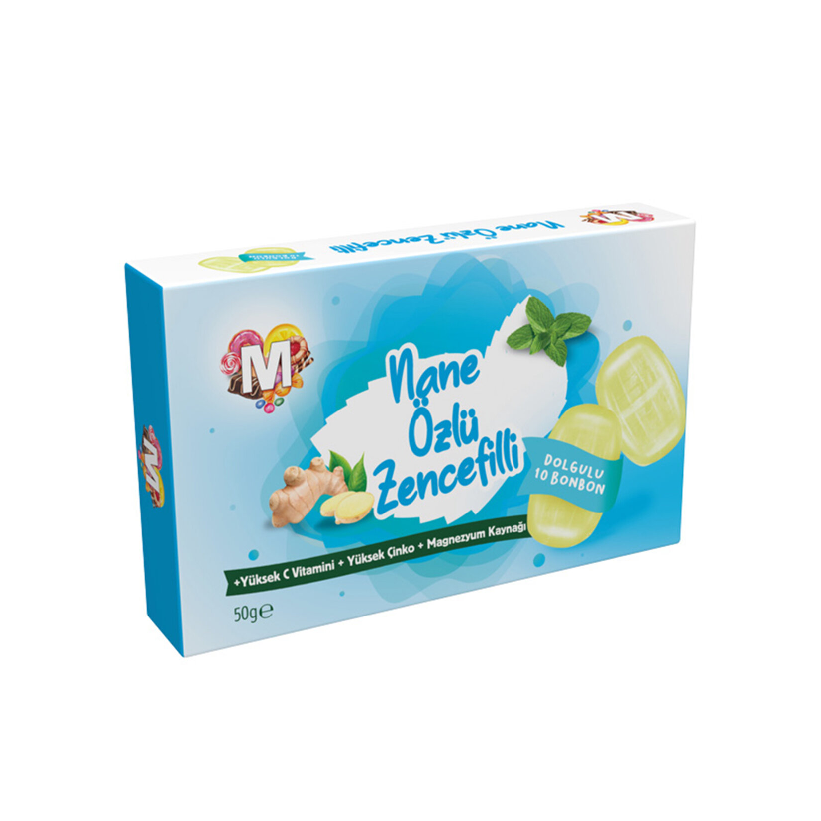 Migros Nane Özlü Zencefilli Dolgulu Bonbon 50G