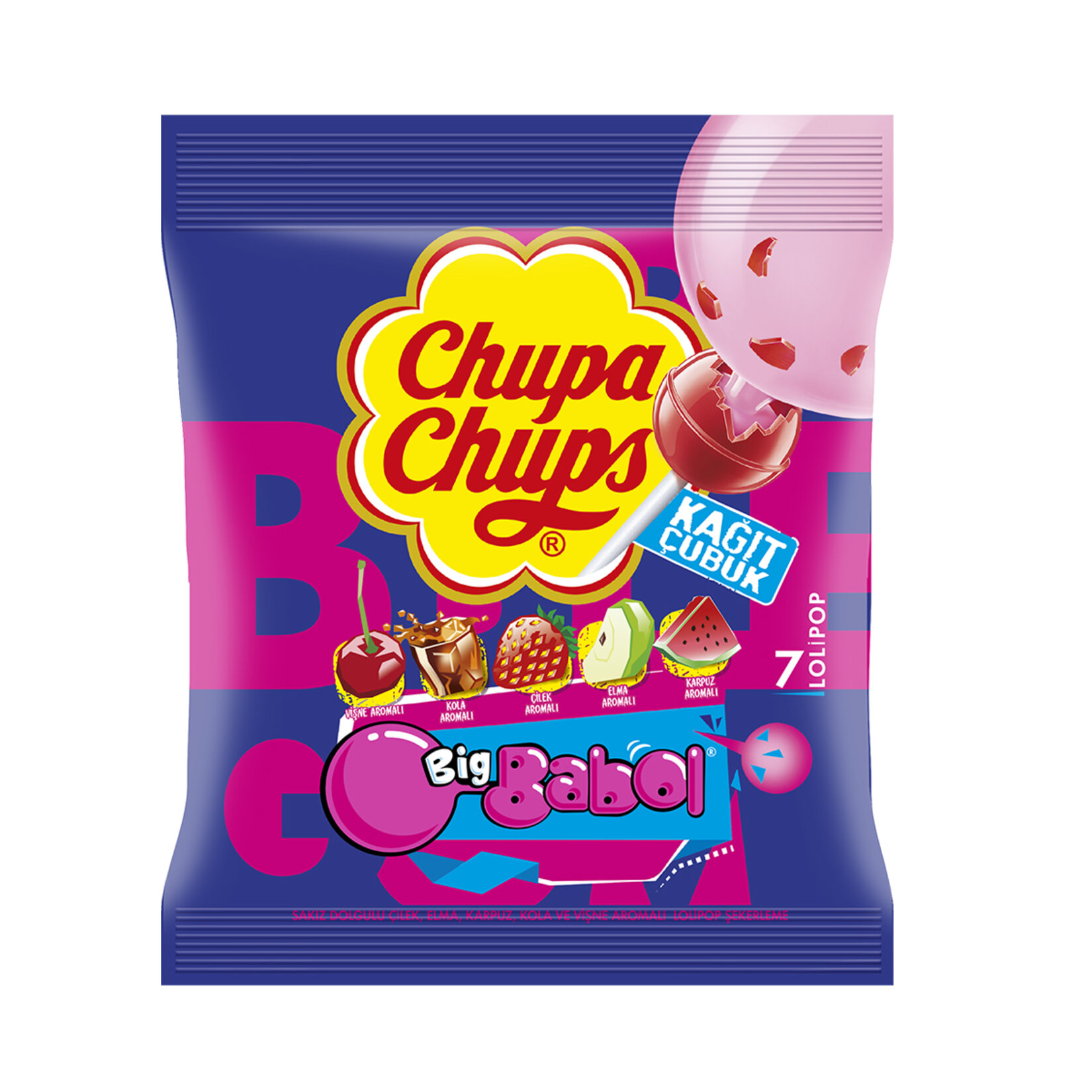 Chupa Chups Sakız Dolgulu Lolipop Poşet 84G