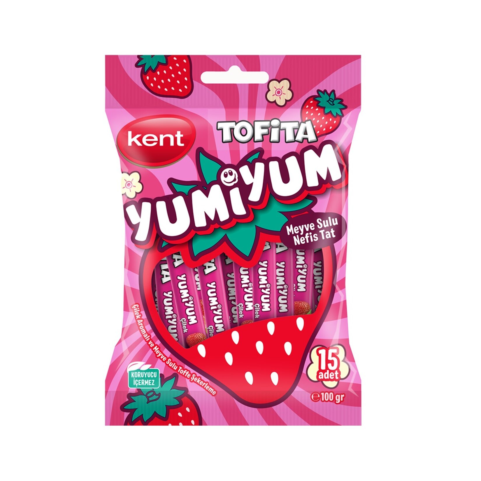 Tofita Yumiyum Strawberry Bag 15x6.7g