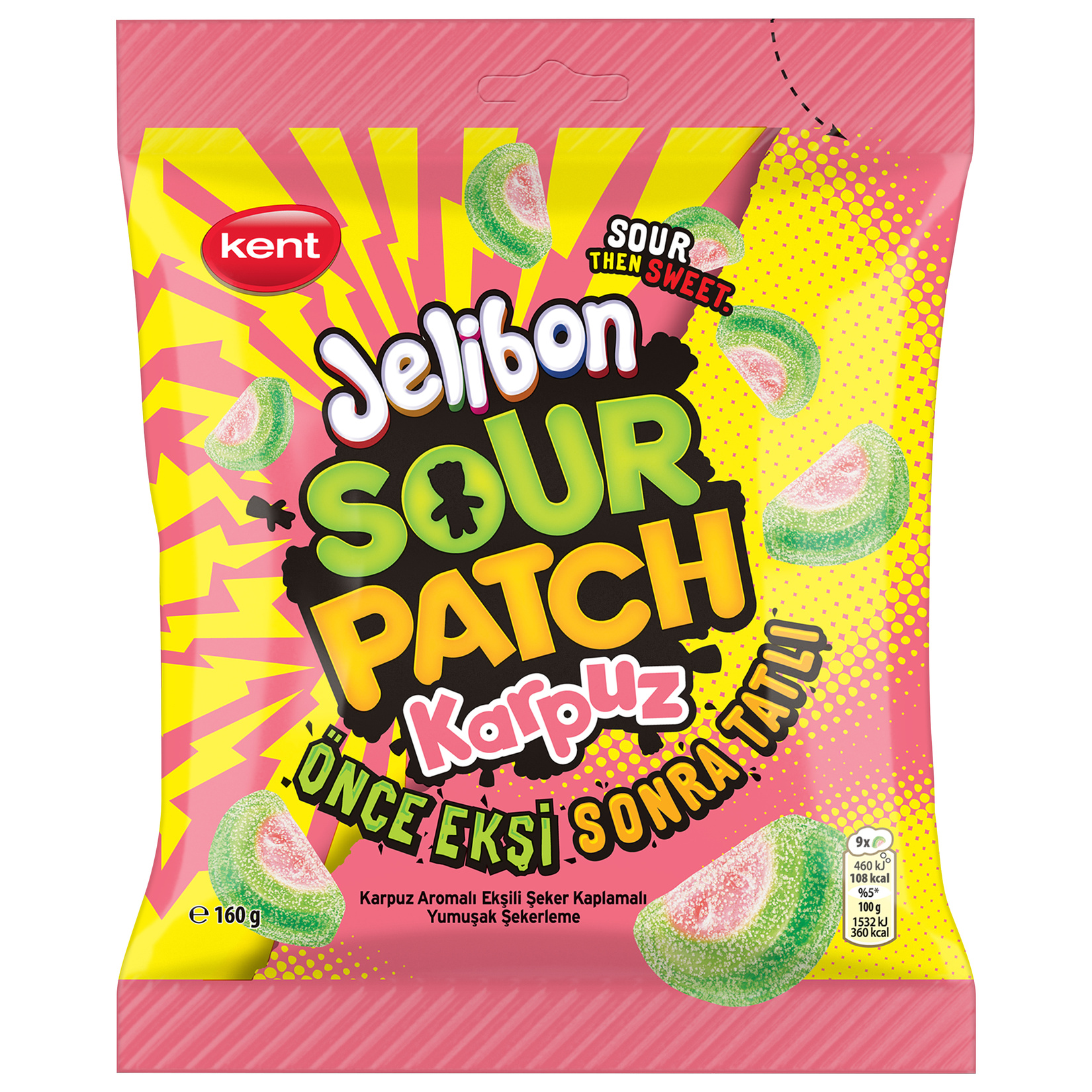 Jelibon Sourpatch Karpuz 160 G