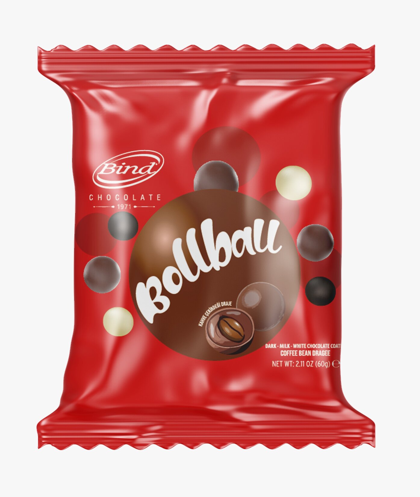 Bind Bitter Sütlü Beyaz Çikolata Kaplı Kahve Draje 60 G