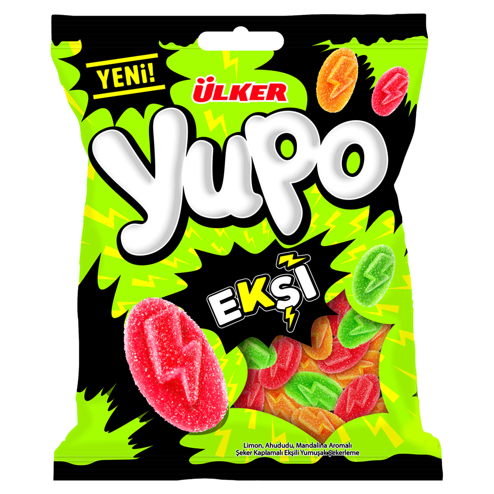 Ülker Yupo Ekşi Limon,ahududu Aro Şekerleme 65G