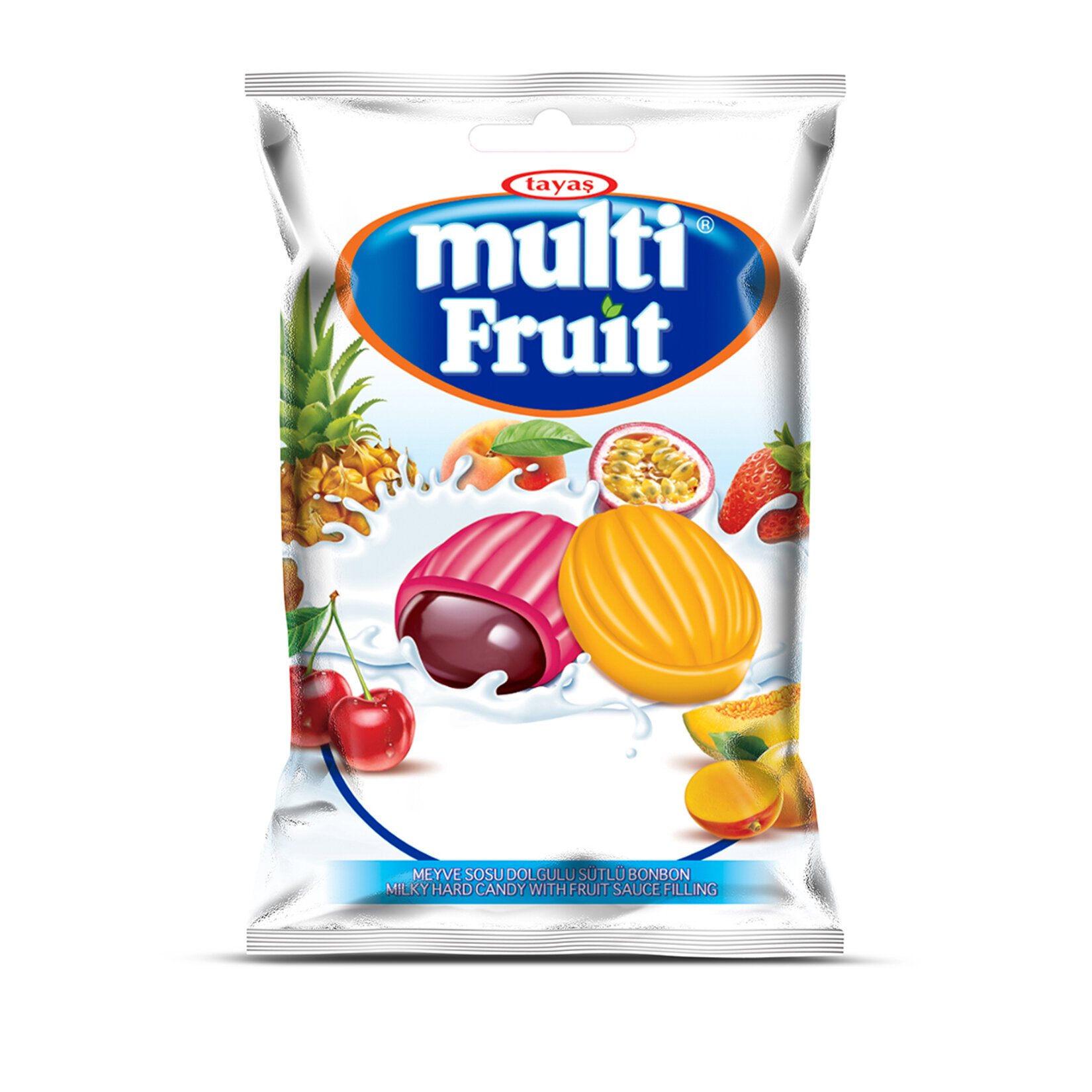 Tayaş Meyve Sosu Dolgulu Sütlü Bonbon  350 G