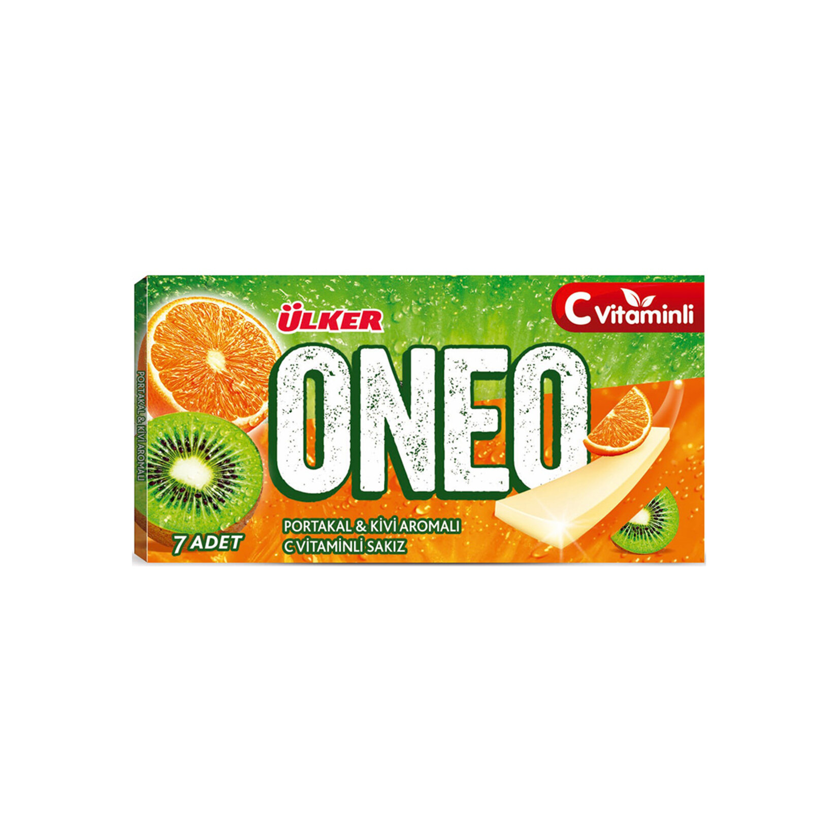 Oneo Slims Portakal&Kivi Aromalı Şekersiz Sakız 14 G