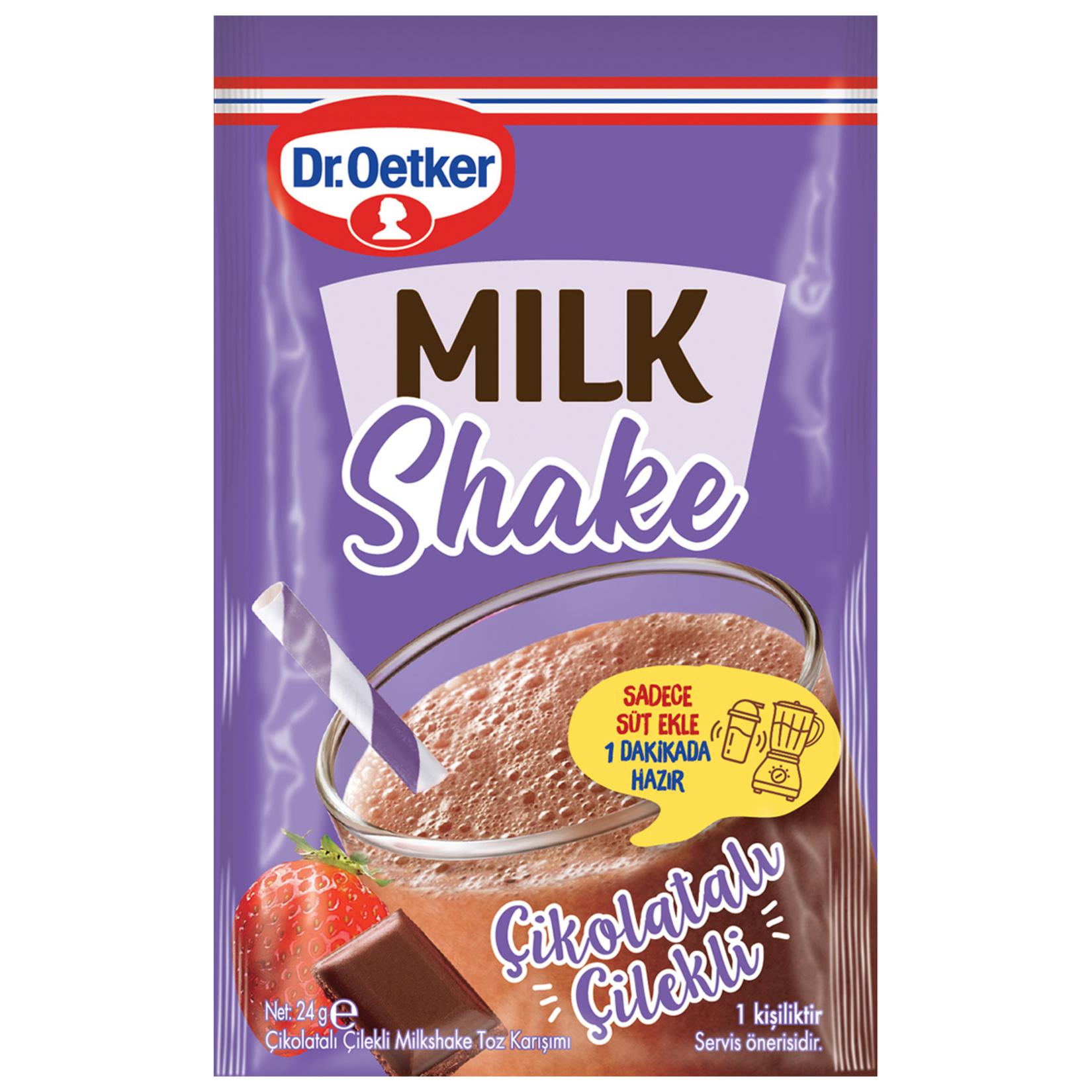 Dr.oetker Mılkshake Toz Kar.çikol.çilek.24g