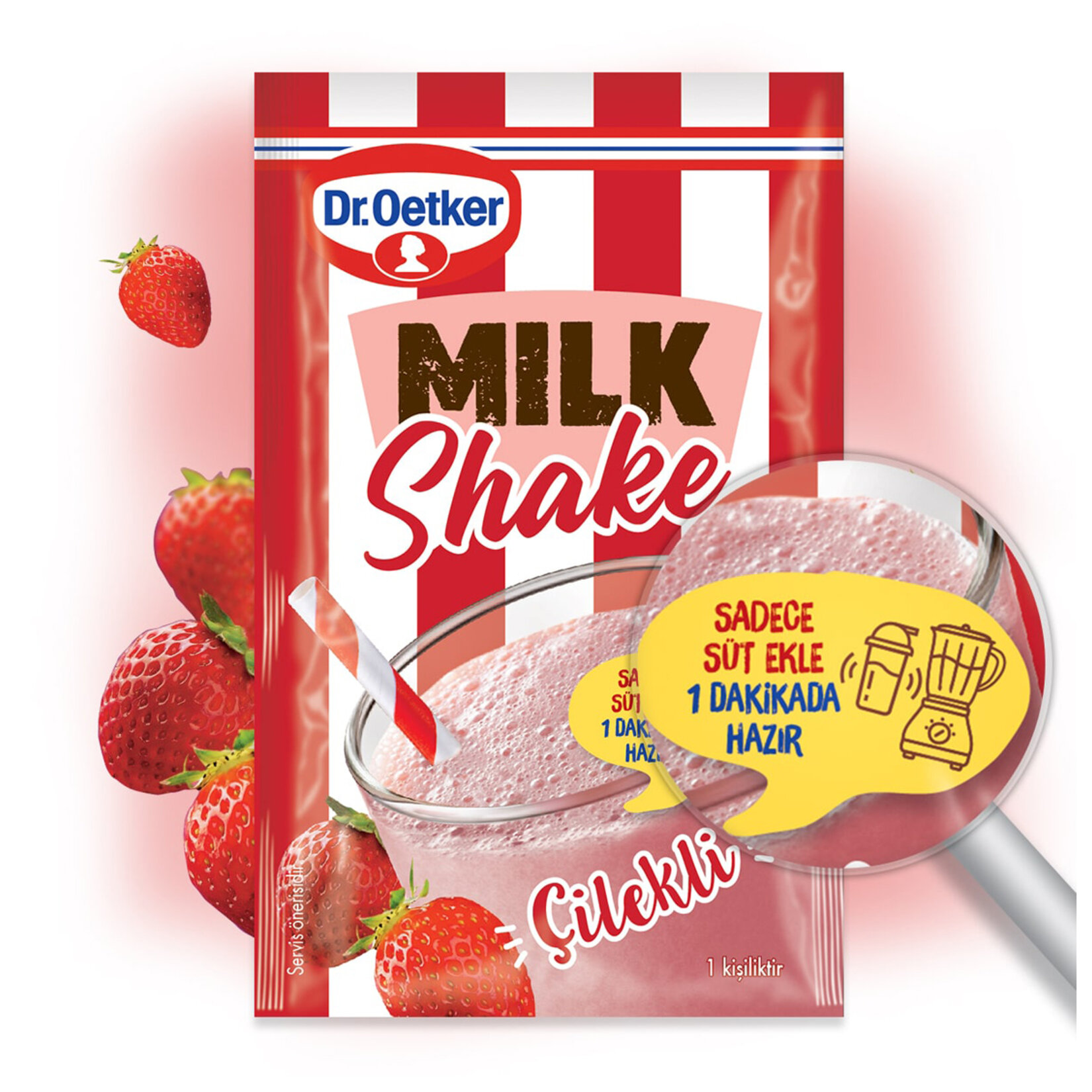 Dr.oetker Mılkshake Toz Karışımı Çilekli 22 G