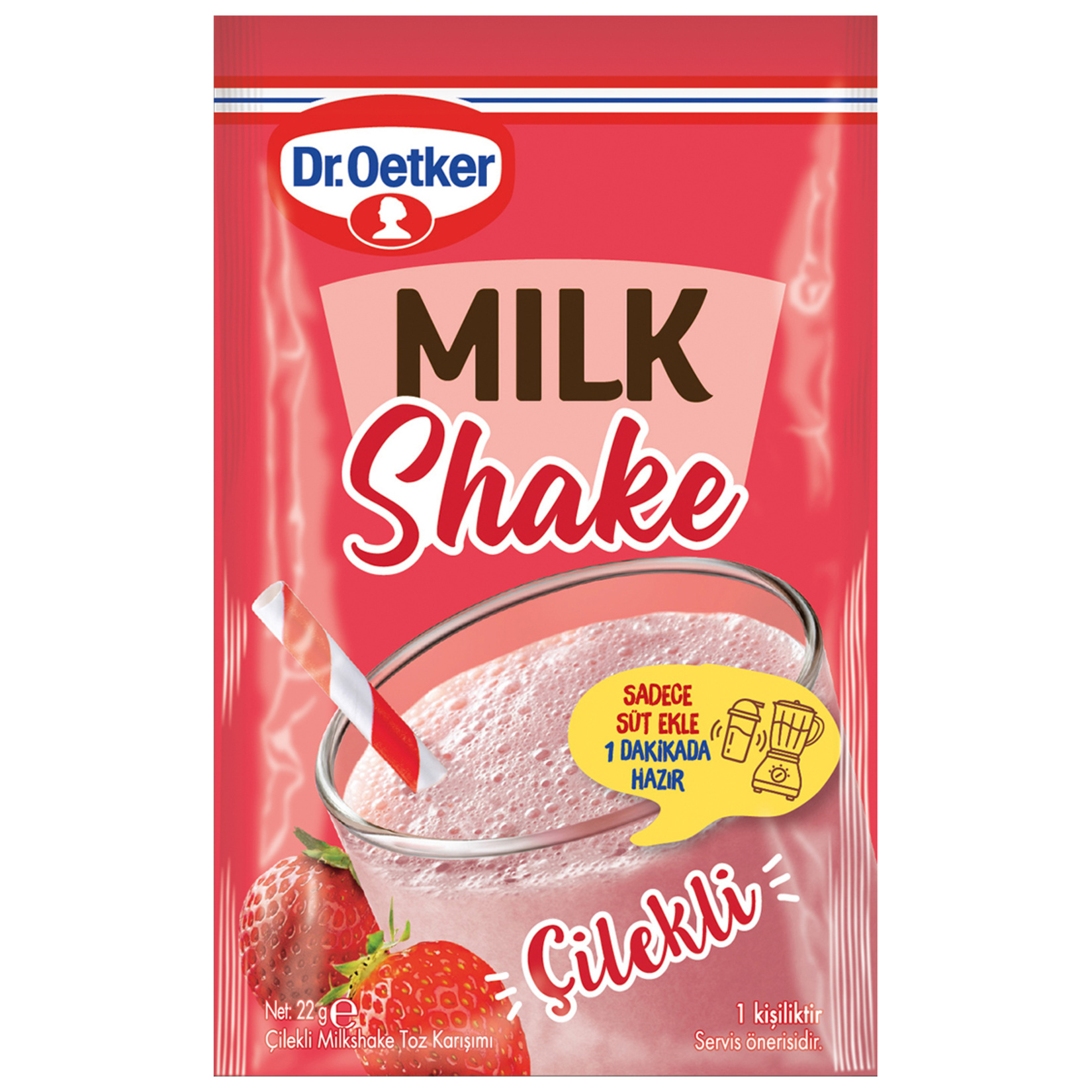 Dr.oetker Mılkshake Toz Karışımı Çilekli 22 G