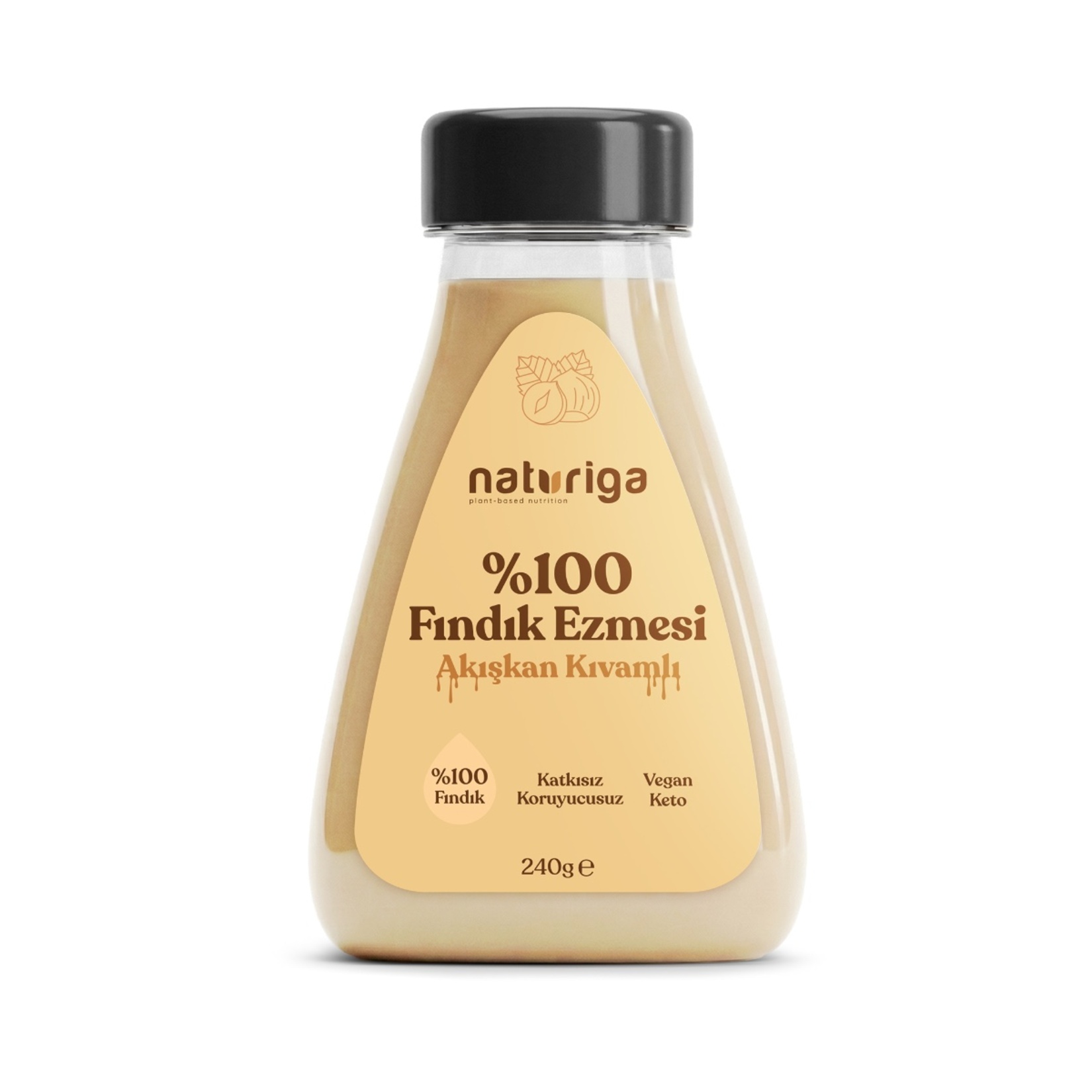 Naturiga Akışkan Kıvamlı % 100 Fındık Ezmesi 240 G