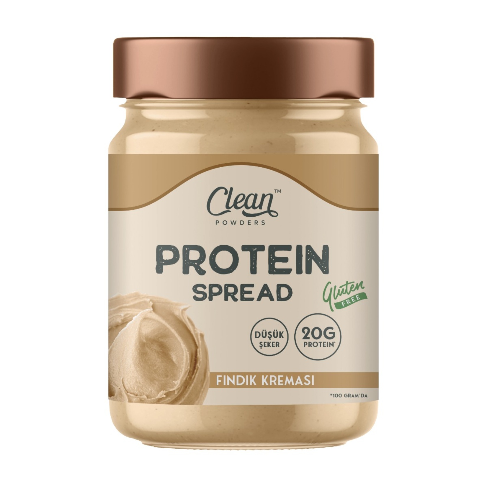 Clean Powders Protein Spread Fındık Kreması 350 G
