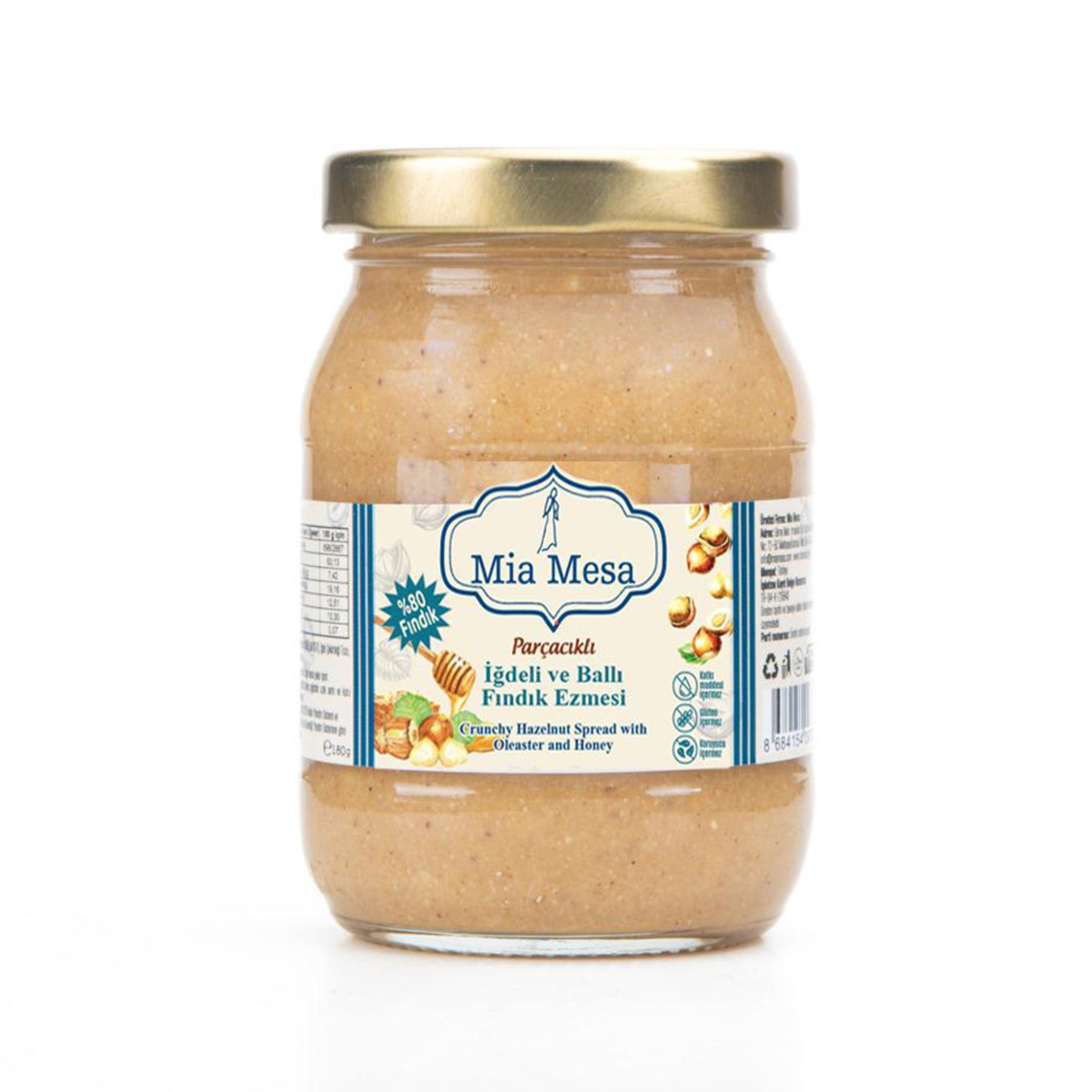 Mia Mesa Parçacıklı İğdeli ve Ballı Fındık Ezmesi 180 G