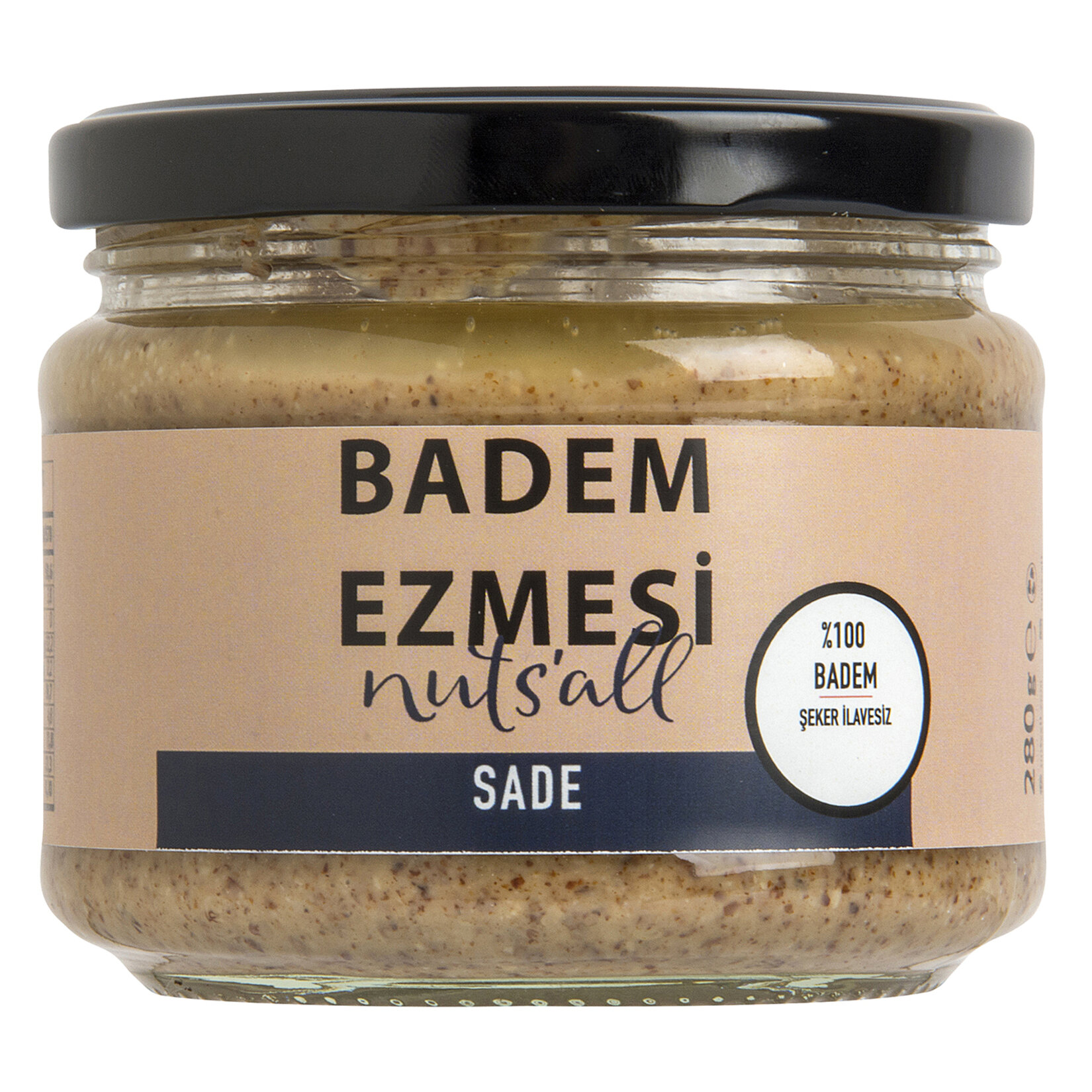 Nuts'all Sade Badem Ezmesi 280 G