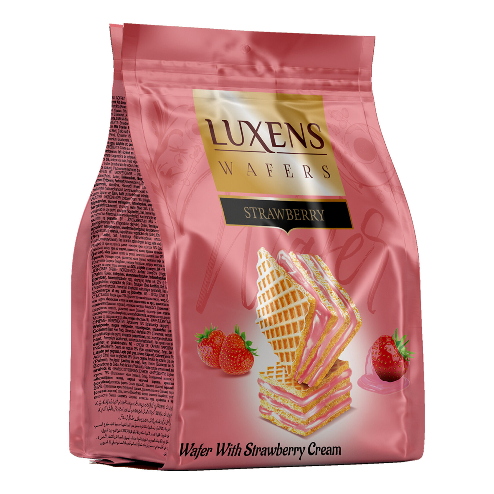 Luxens Çilek Kremalı Küp Gofret 250 G