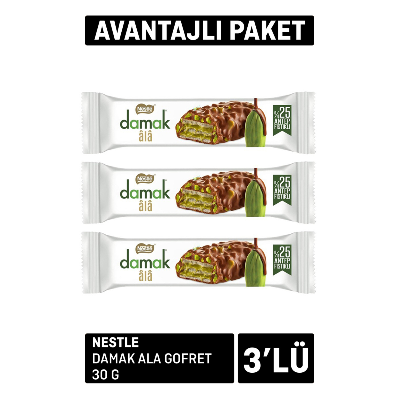 Nestle Damak Âlâ Gofret 3 Adet x 300 g