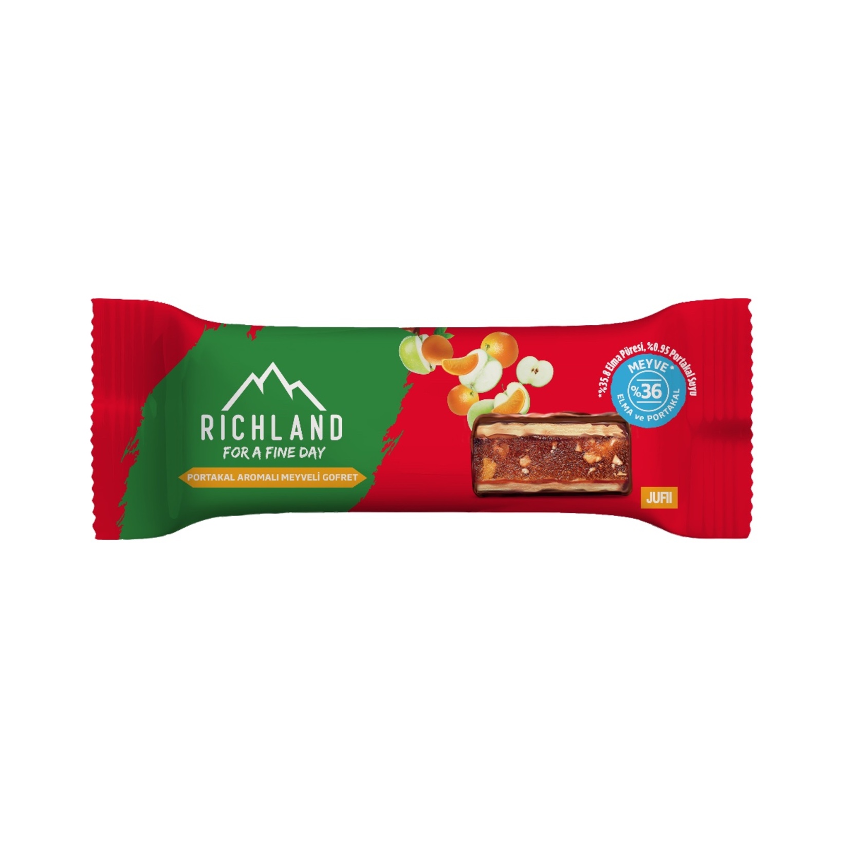 Richland Portakal Aromalı Meyveli Gofret 30 G