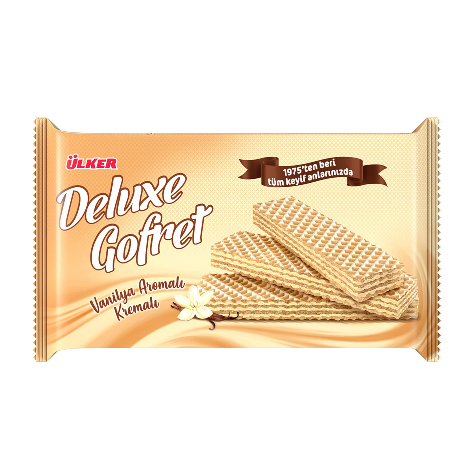 Ülker Deluxe Gofret Vanilya Aromalı Kremalı 220 G