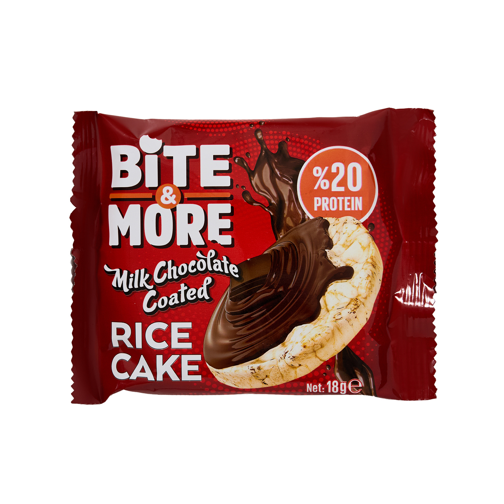 Bite & More Sütlü Çikolatalı Pirinç Patlağı 18 G