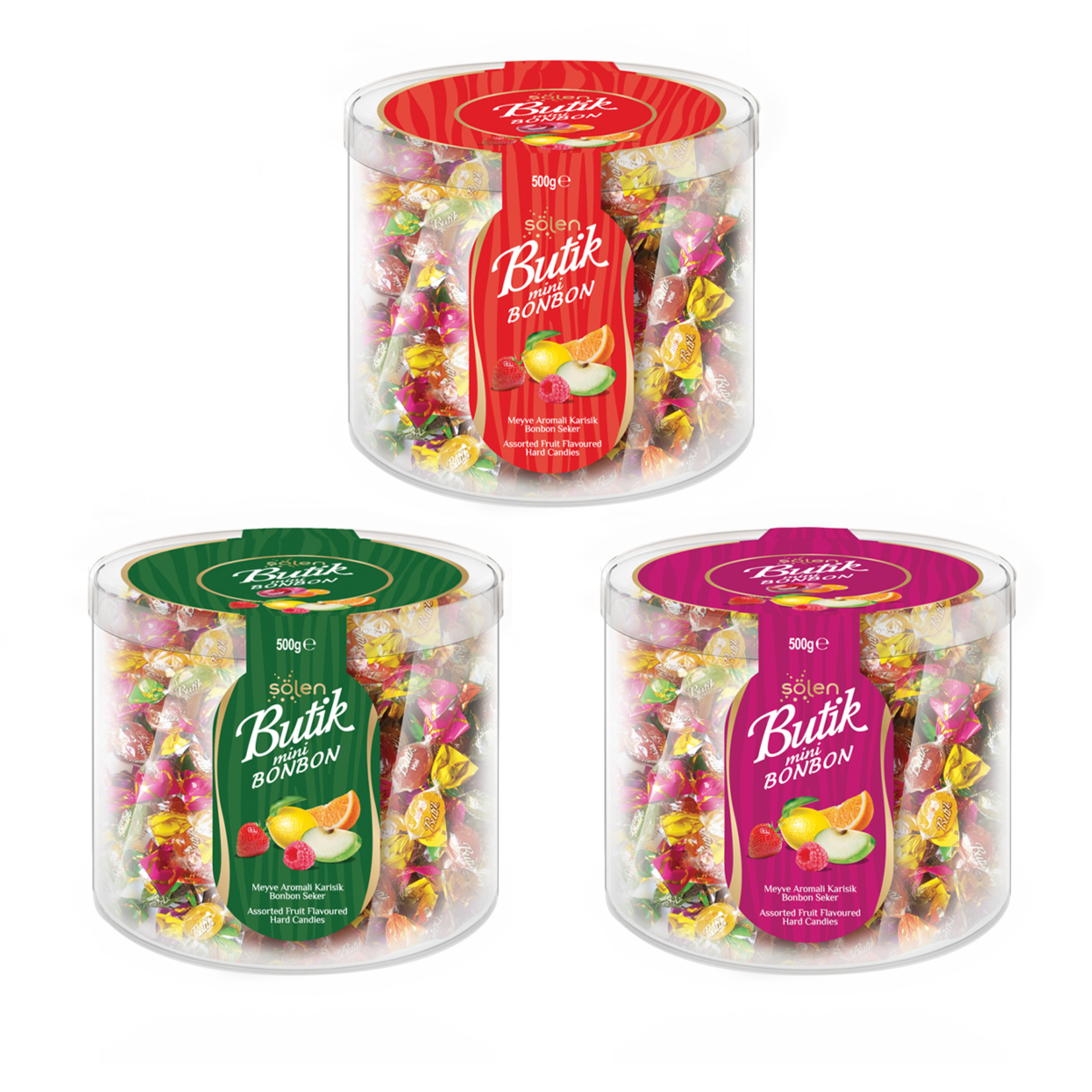 Şölen Butik Minibon Karışık Asetat Kutu 500 G