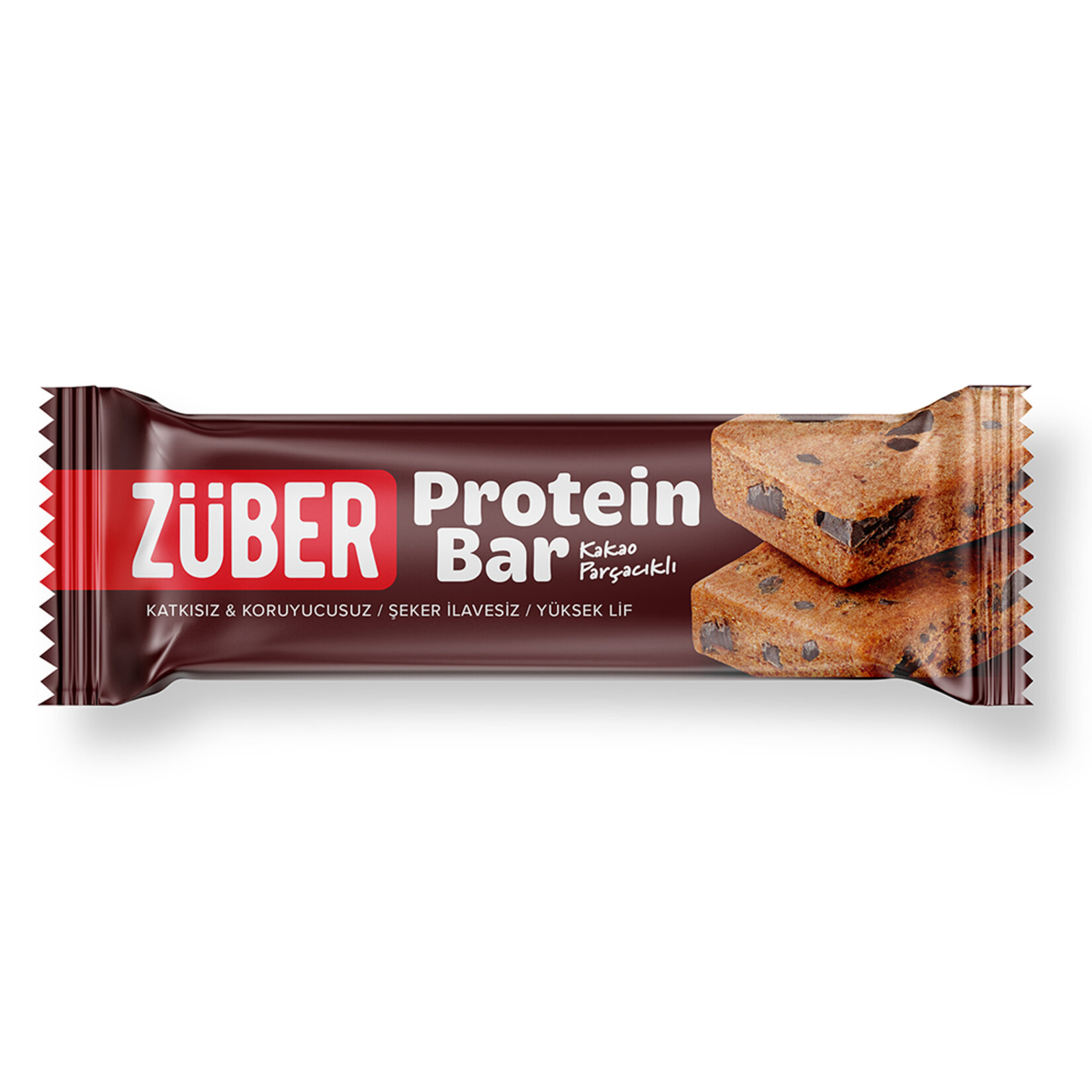 Züber Kakao Parçacıklı Protein Bar 35G