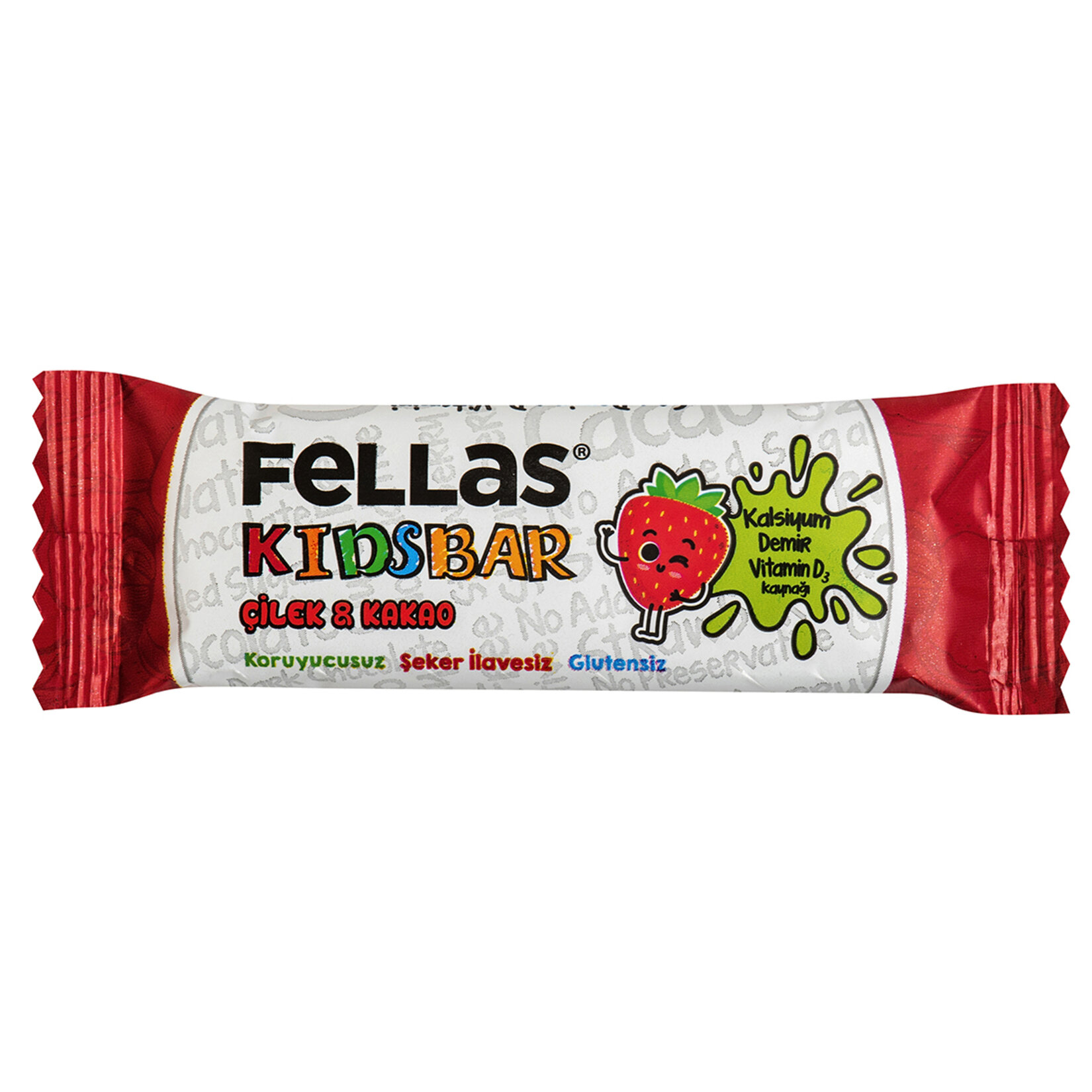 Fellas Kids Çilekli Ve Kakaolu Meyve Barı 28G