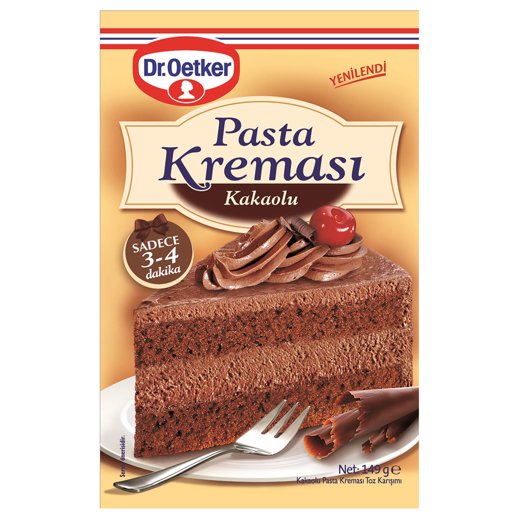 Dr.Oetker Kakaolu Pasta Kreması 149 G