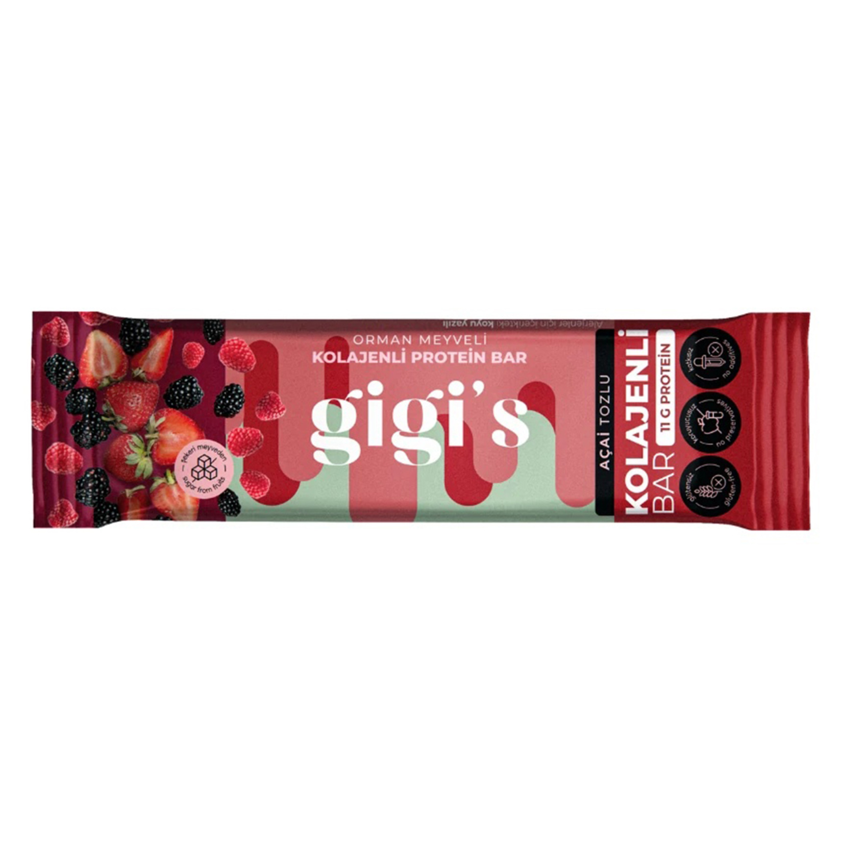 Gigi's Orman Meyveli Kolajenli Protein Bar 40 G