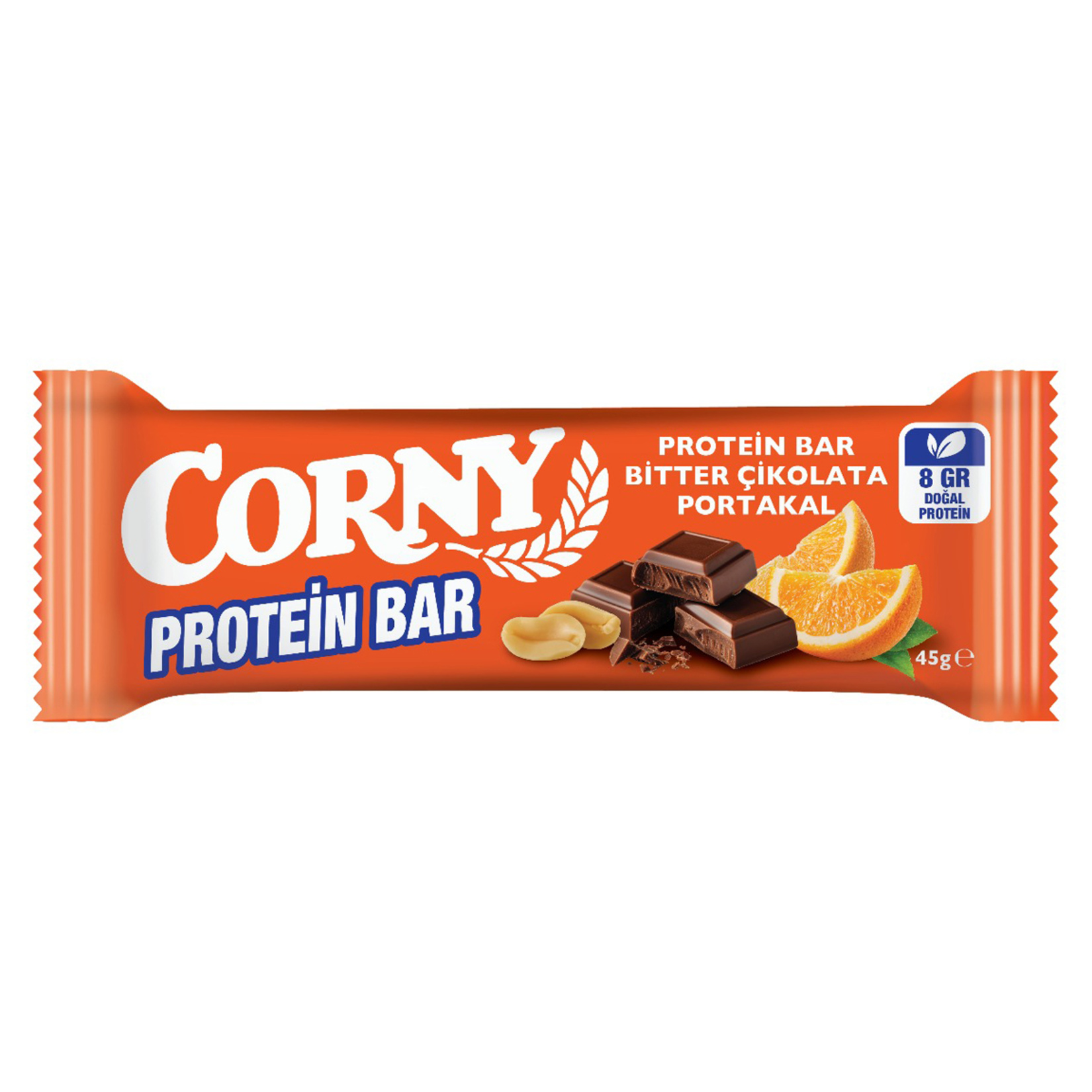 Corny Portakal Bitter Çikolatalı Protein Bar 45 G