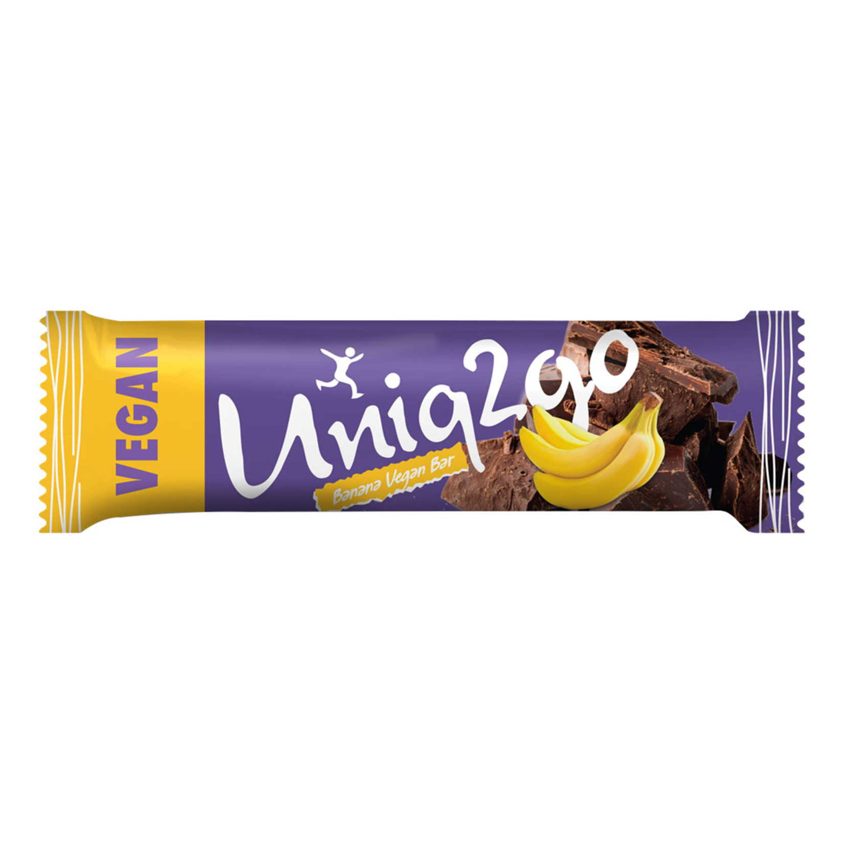 Uniq2go Banana Vegan Protein Bar 38 G