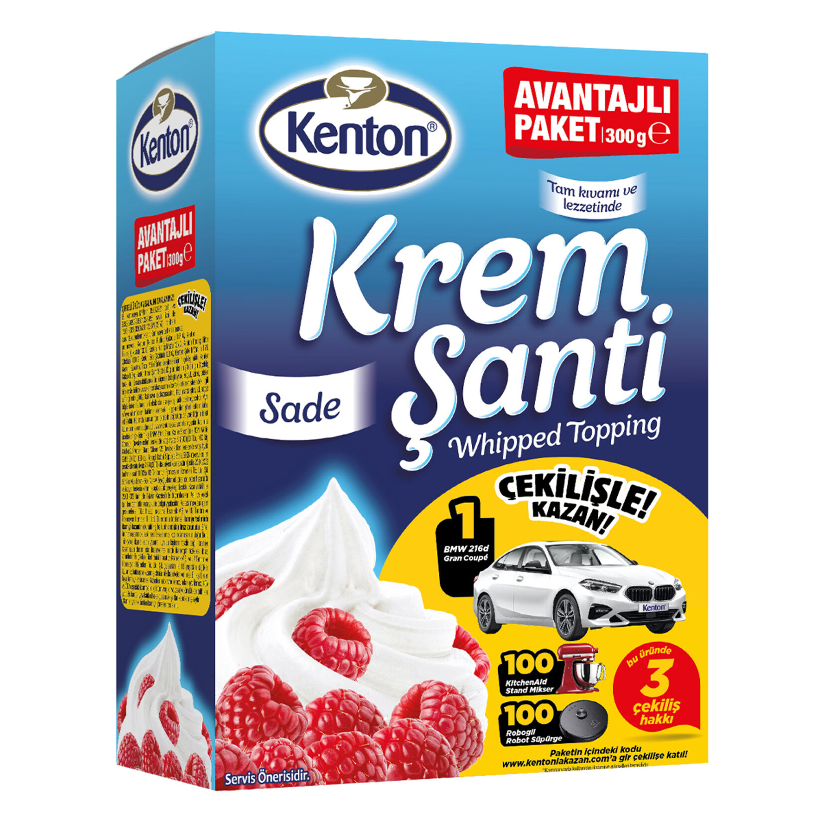 Kenton Krem Şanti Sade 300 G