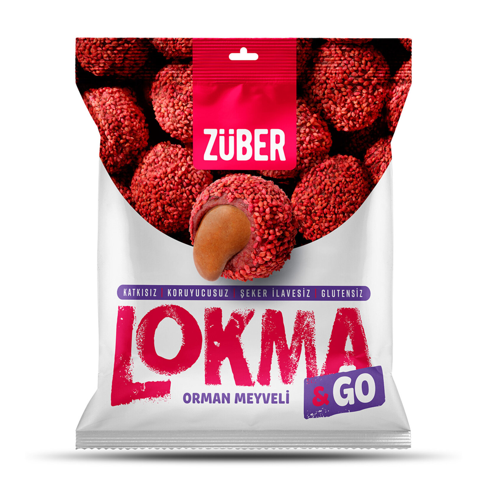 Züber Lokma&Go Meyveli Kakaolu Fıstık Ezmeli Meyve Topu 32 G