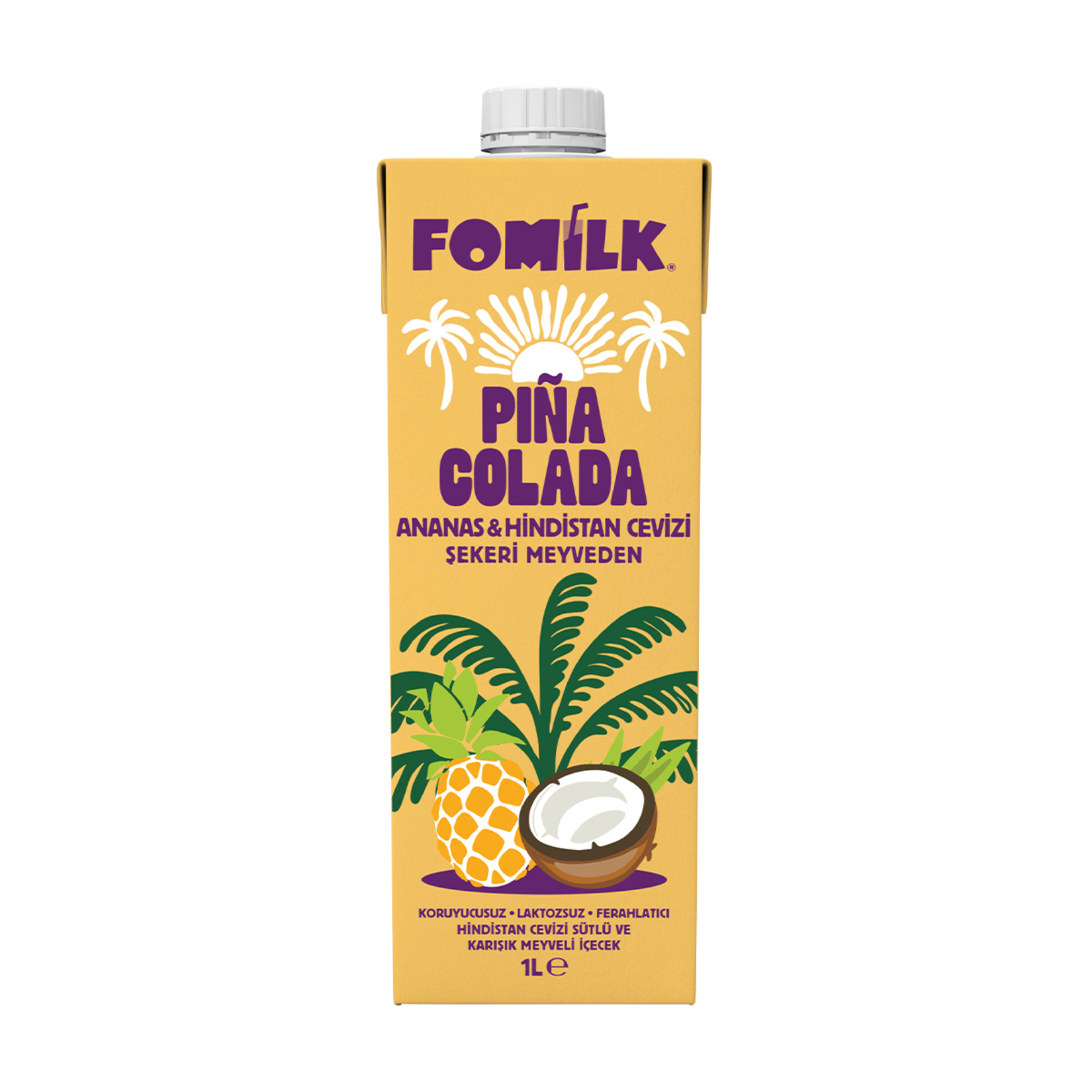 Fomilk Pina Colada Ananas & Hindistan Cevizi Sütlü İçecek 1 L