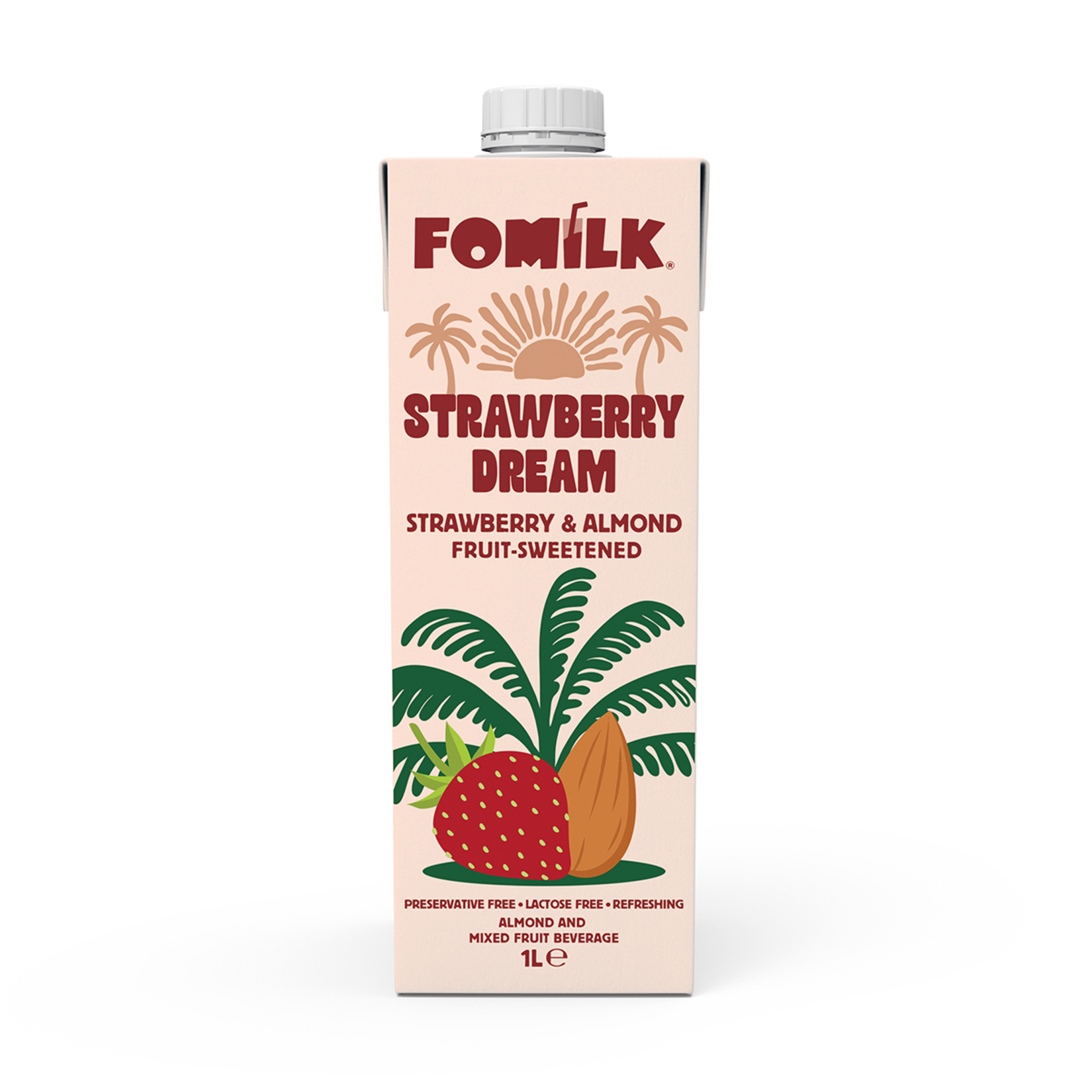 Fomilk Strawberry Dream Çilek & Bademli İçecek 1 L