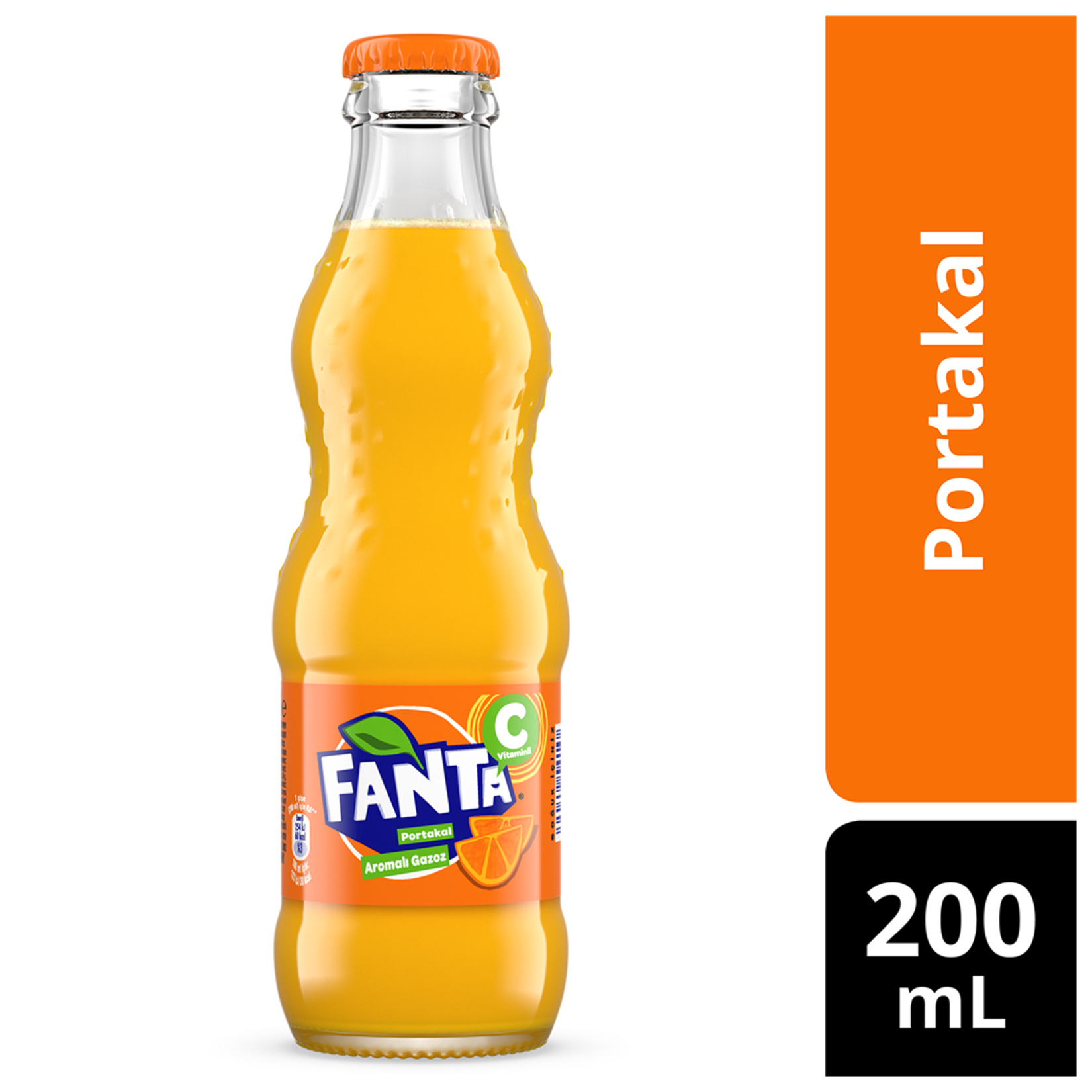 Fanta Portakal Aromalı Gazoz Cam 200 Ml