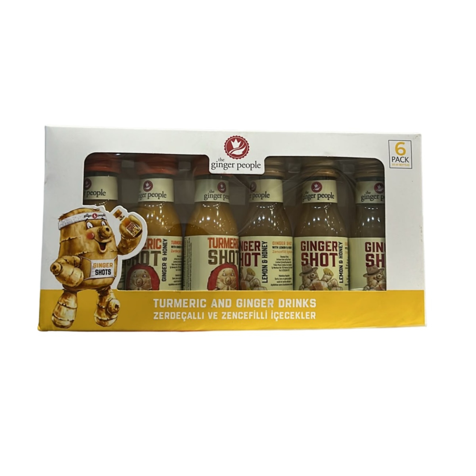 Ginger People Zerdeçallı ve Zencefilli İçecek 6 x 30 Ml