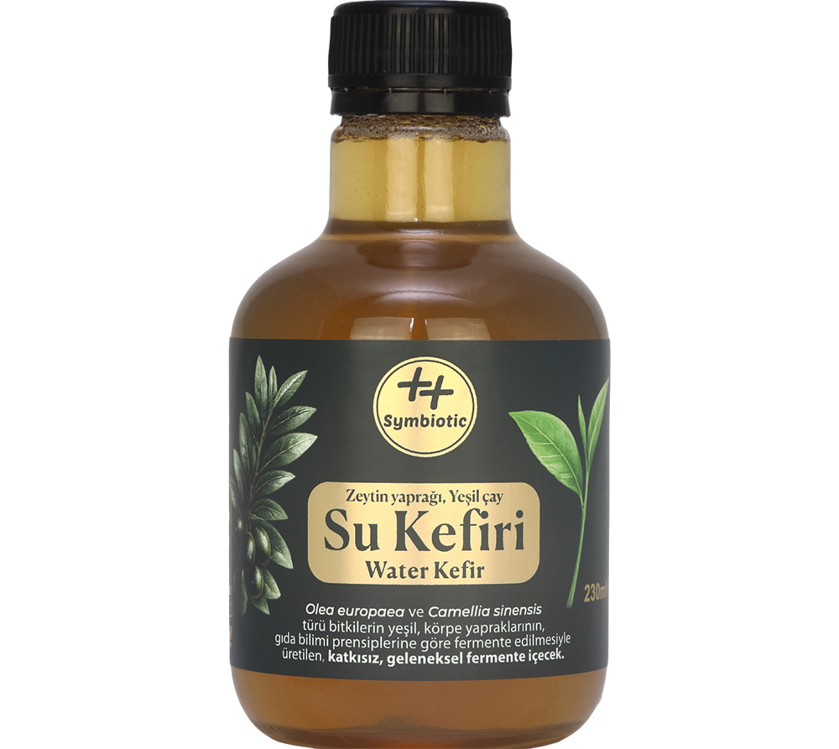Symbiotic++ Zeytin Yaprağı Yeşil Çay Su Kefiri 230 Ml