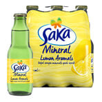Saka Limon Aromalı Doğal Zengin Mineralli Gazlı İçecek 200 ml x 6 Adet