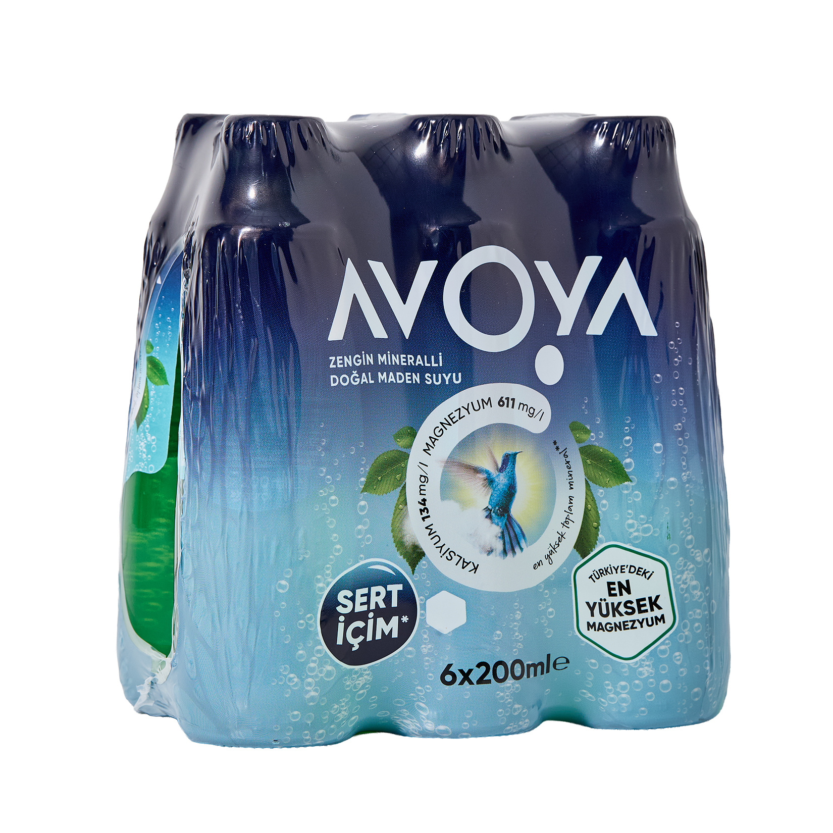 Avoya Sert İçim Sade Maden Suyu 6 x 200 Ml