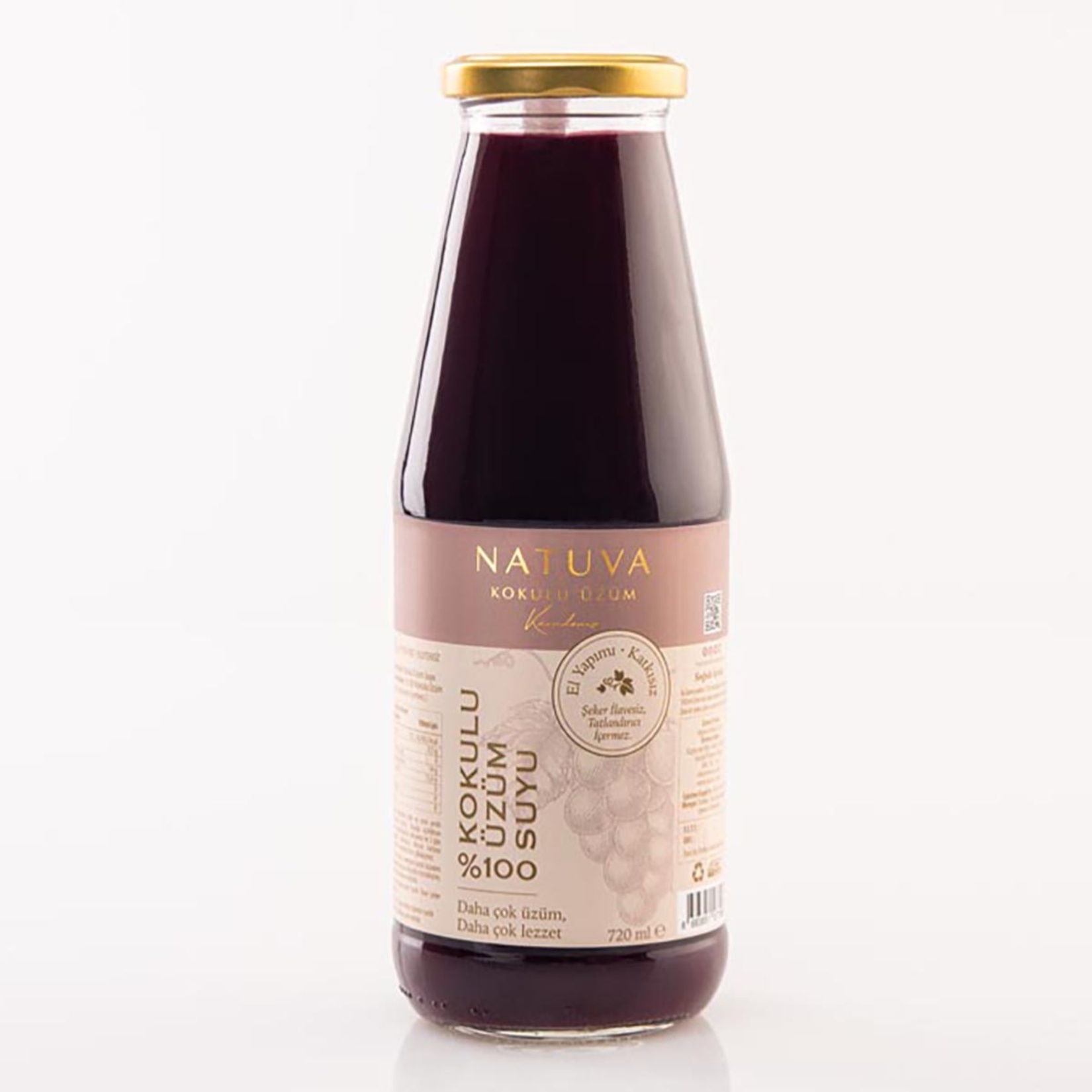 Natuva Kokulu Üzüm Suyu Şekersiz 720 Ml