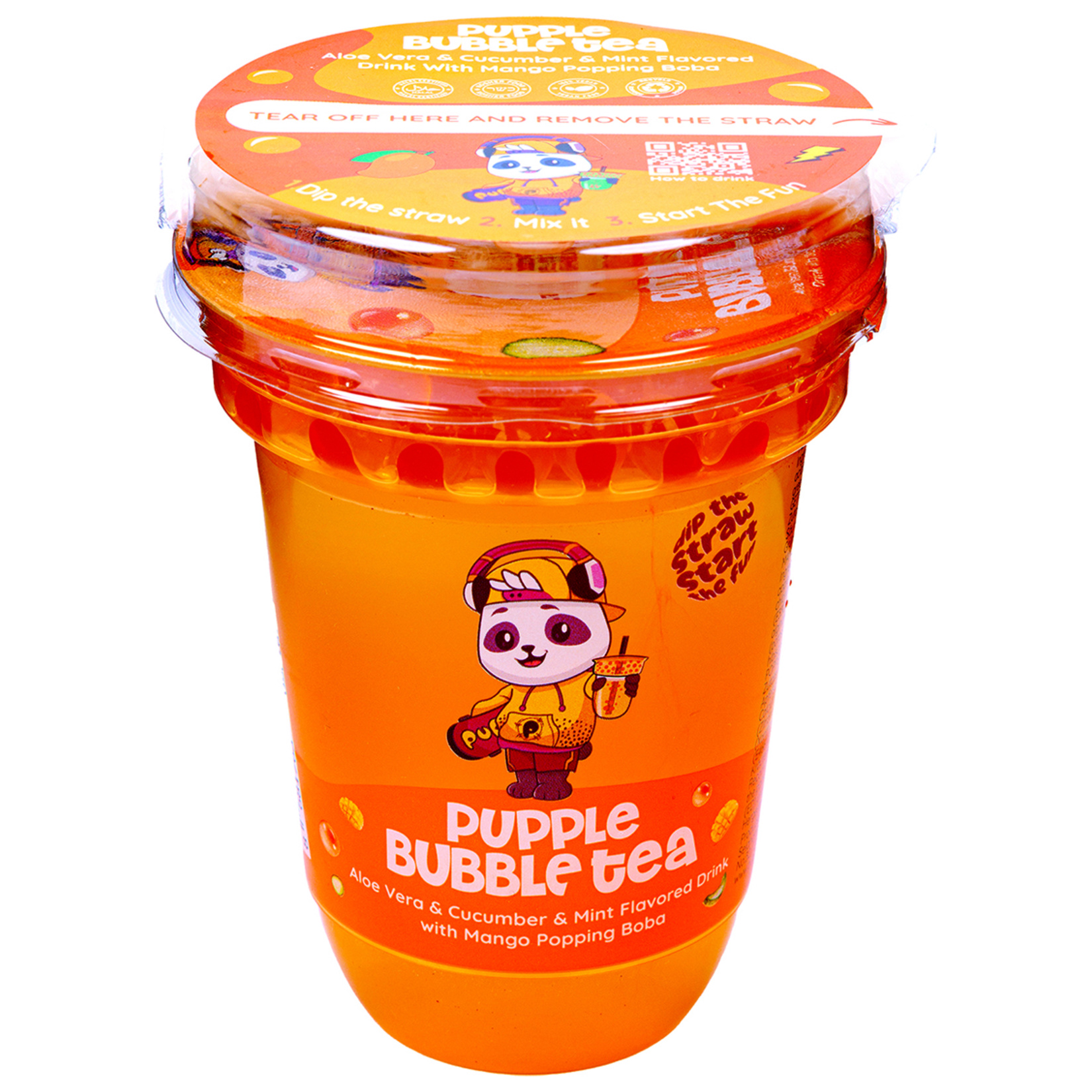 Pupple Bubble Tea Aloe Vera Salatalık Nane 400 Ml