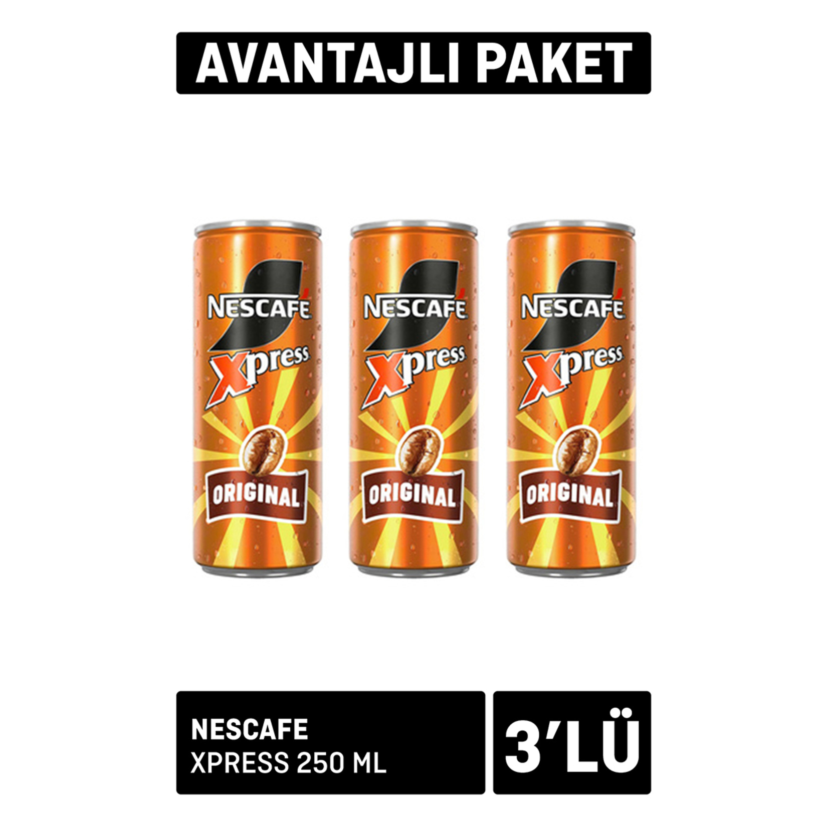 Nescafe Xpress Latte 250 Ml x 3 Adet