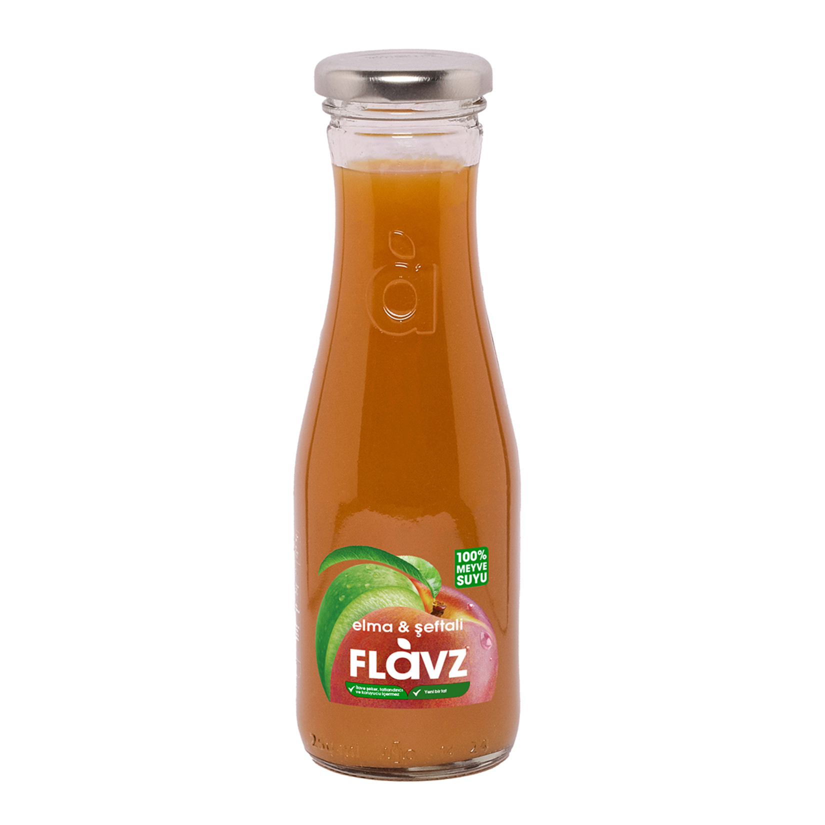 Flavz %100 Şeftali Elma Suyu 250 Ml