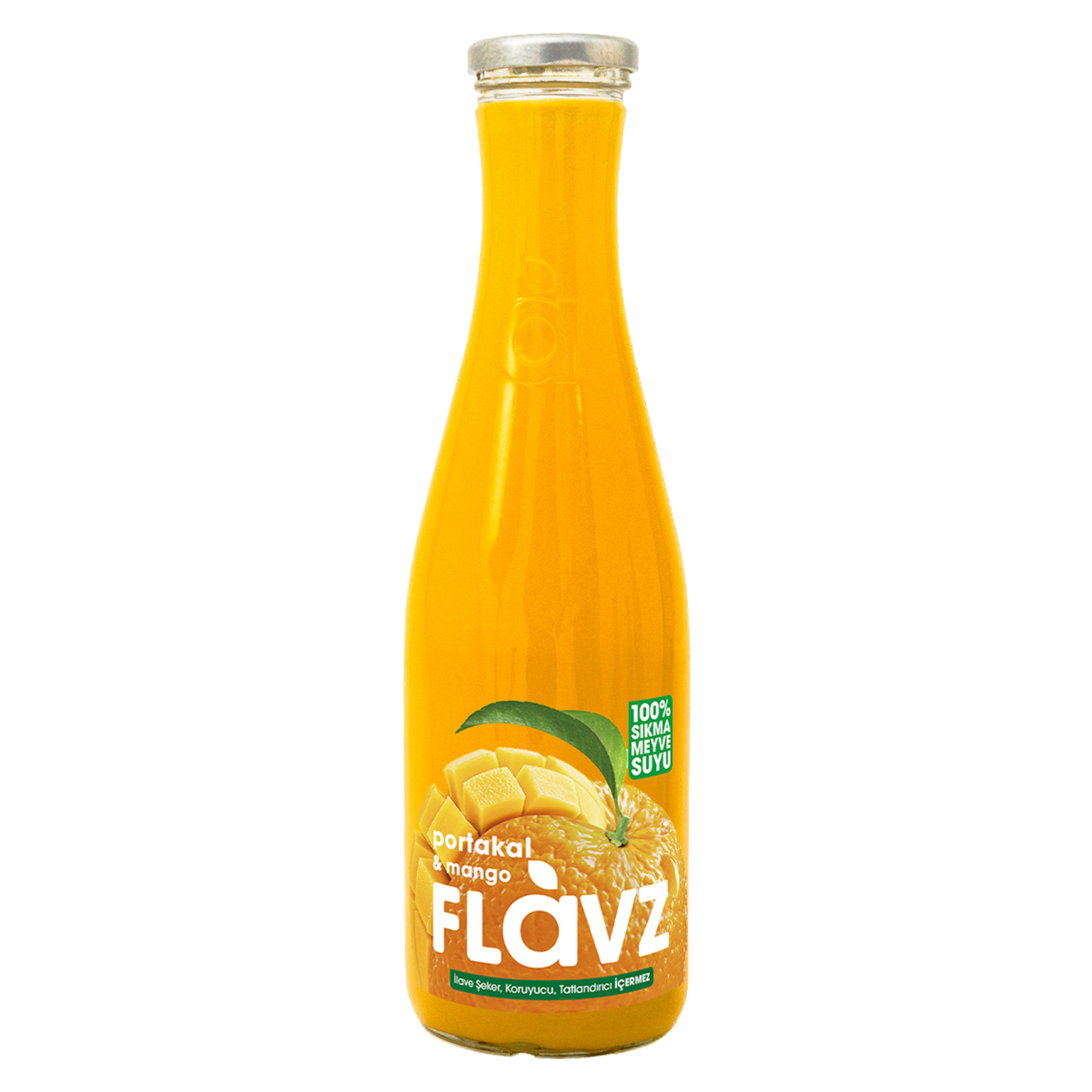 Flavz Sıkma Portakal Mango Suyu 640 Ml