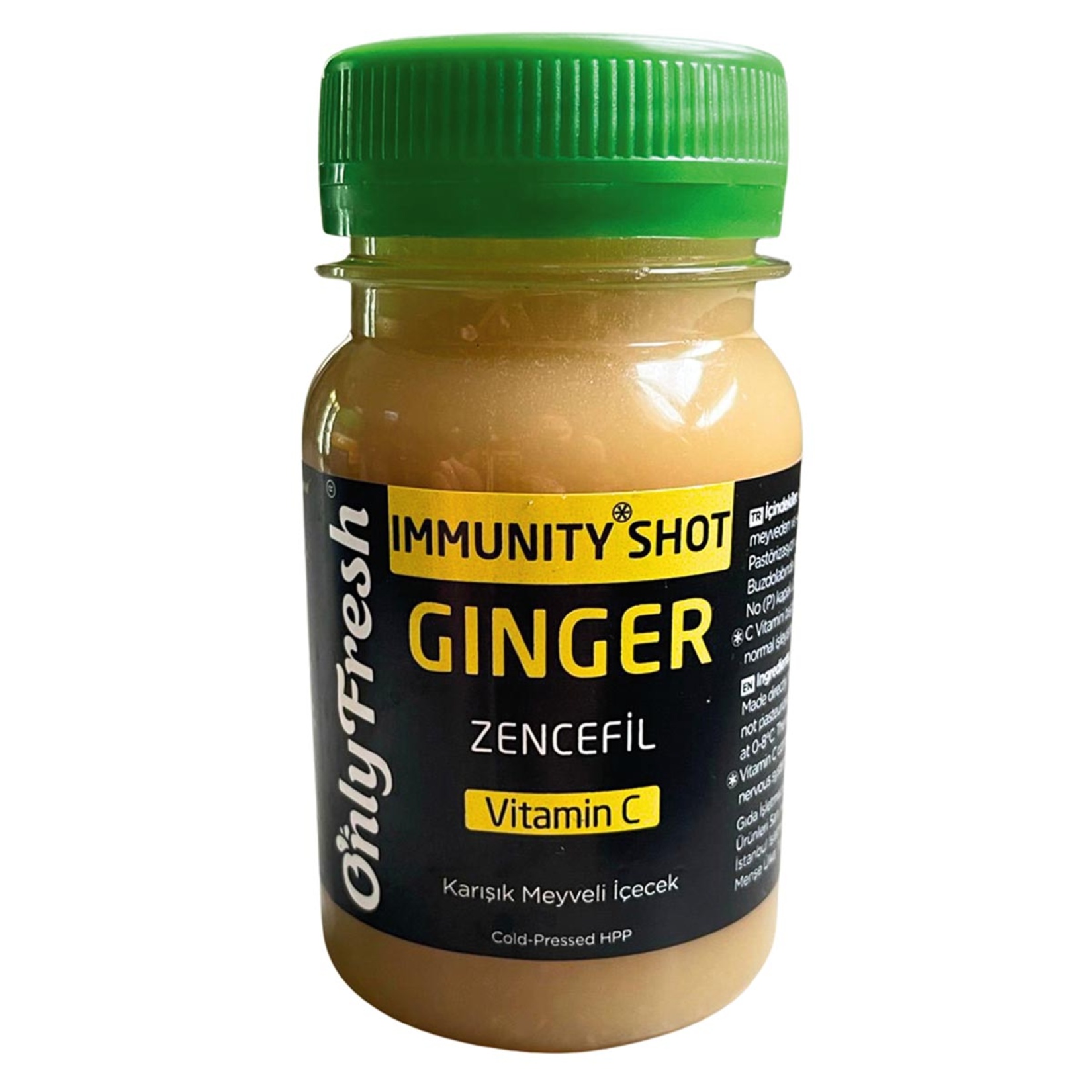 Only Fresh Immunity Shot Ginger Zencefil 80 Ml