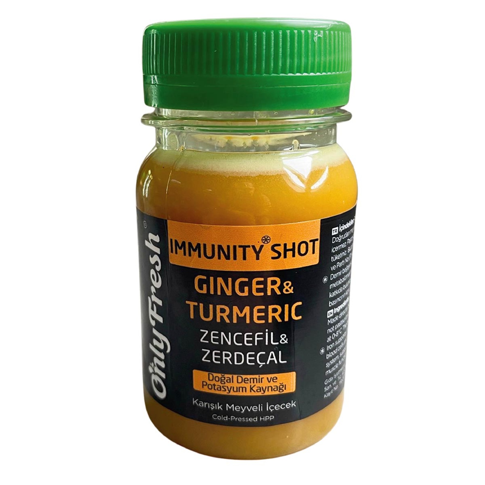 Only Fresh Immunity Shot Zencefil & Zerdeçal 80 Ml