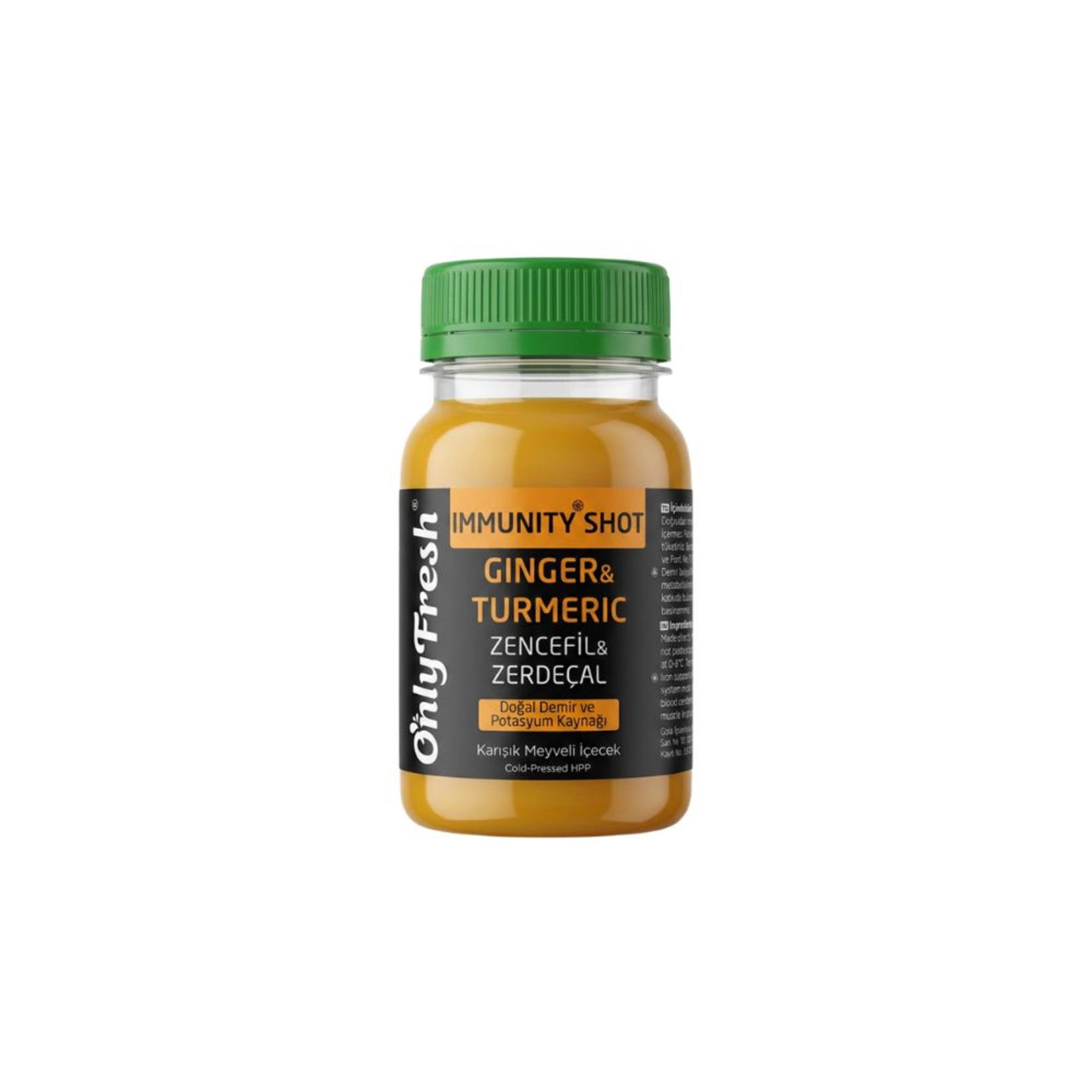 Only Fresh Immunity Shot Zencefil & Zerdeçal 80 Ml