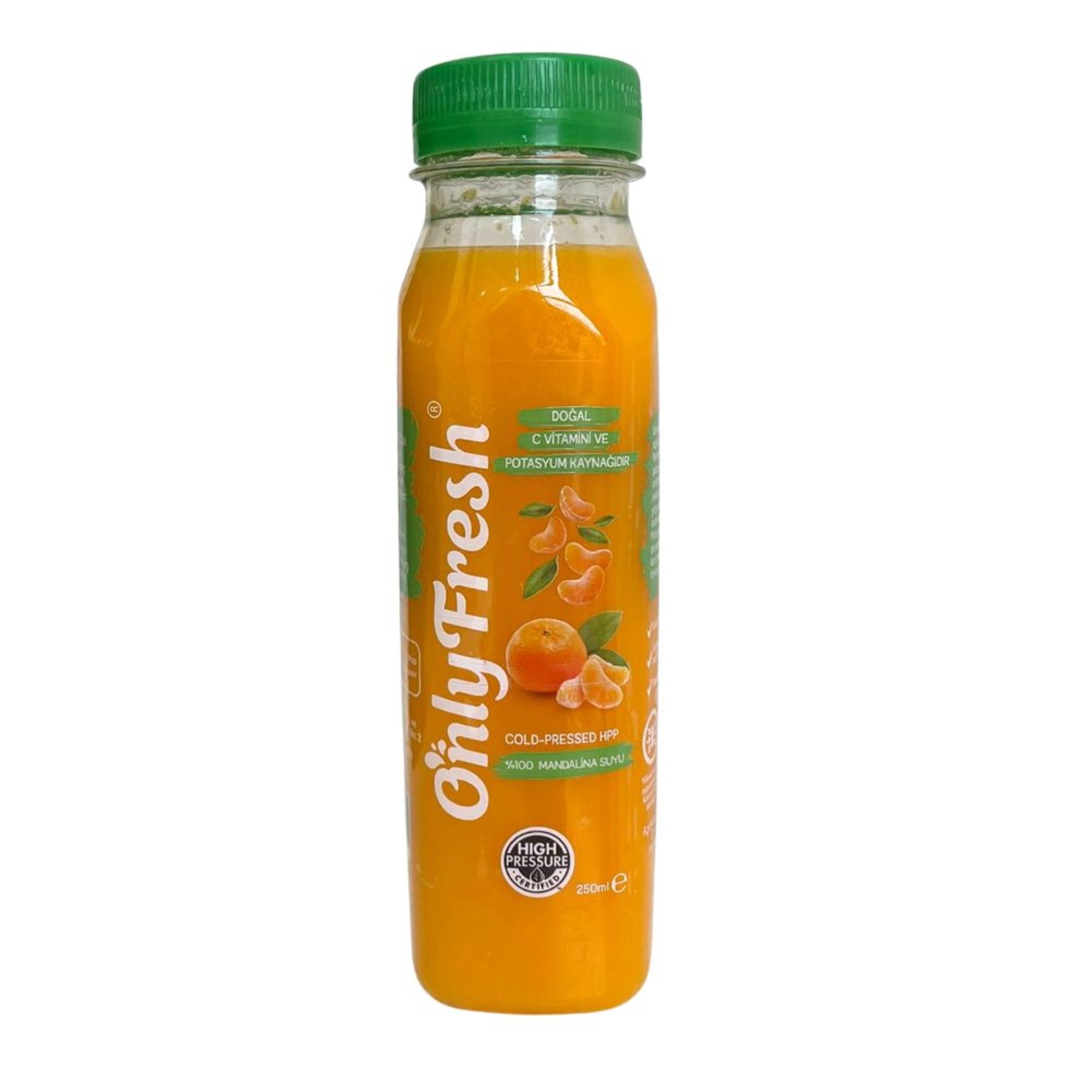 Only Fresh %100 Mandalina Suyu 250 Ml