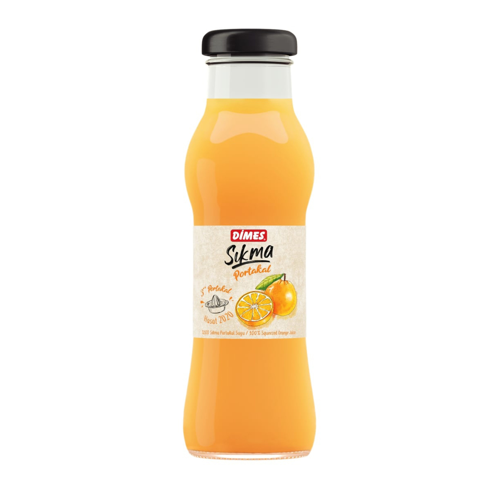 Dimes Sıkma Portakal Suyu 250 Ml