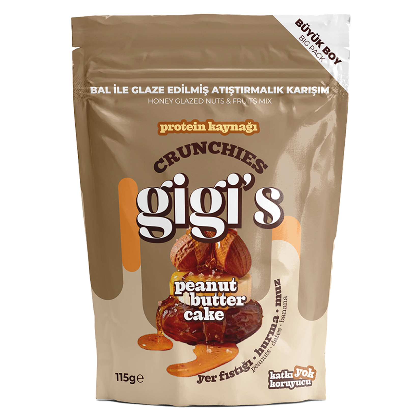 Gigi's Yer Fıstığı Hurma Muz Atıştırmalık 115 G