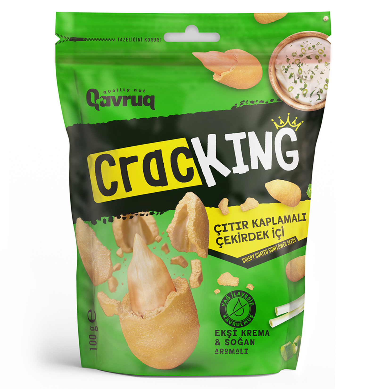 Qavruq Soğan Çıtır Kaplamalı Ayçekirdek İçi 100 G